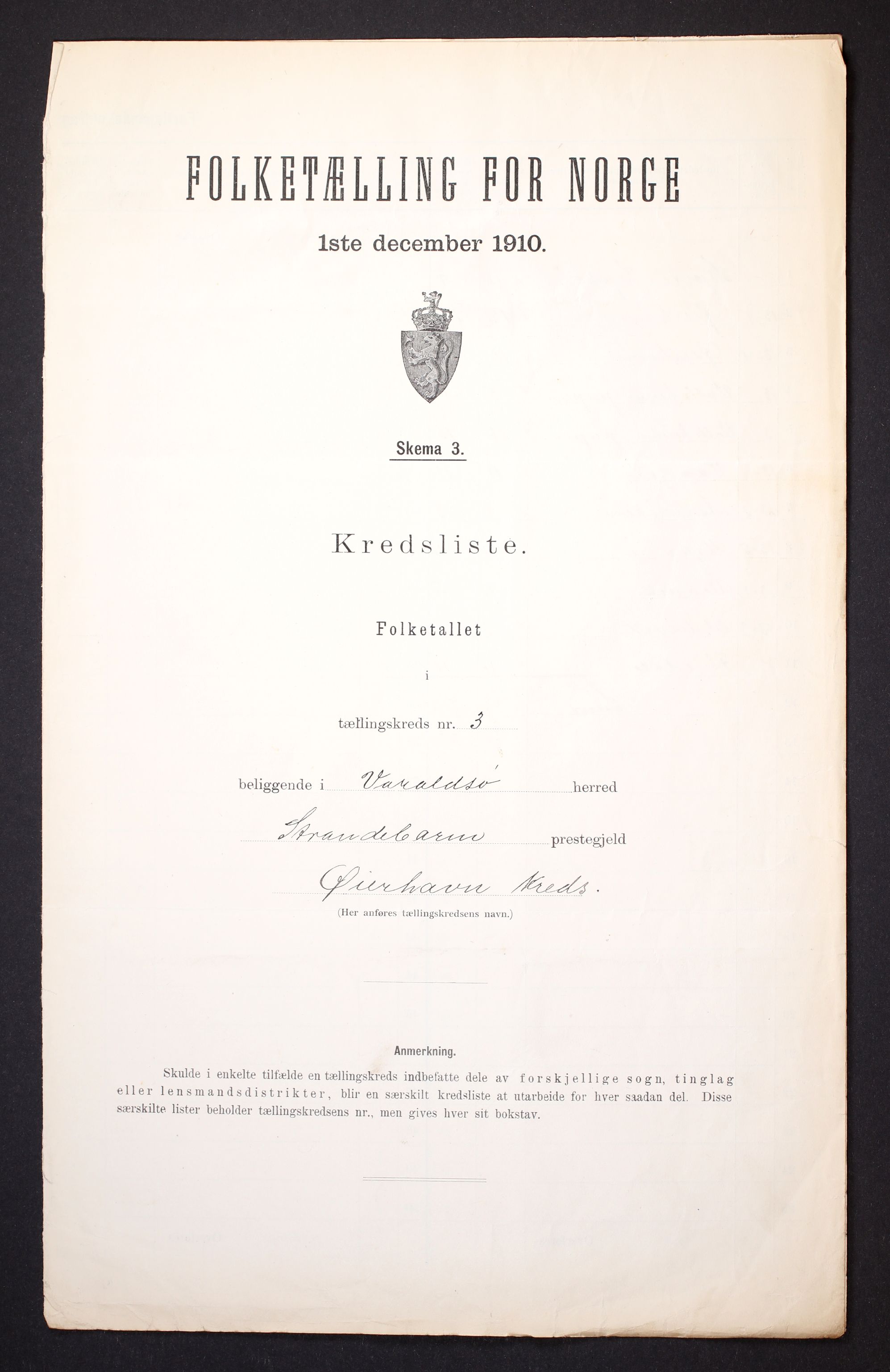 RA, Folketelling 1910 for 1225 Varaldsøy herred, 1910, s. 10