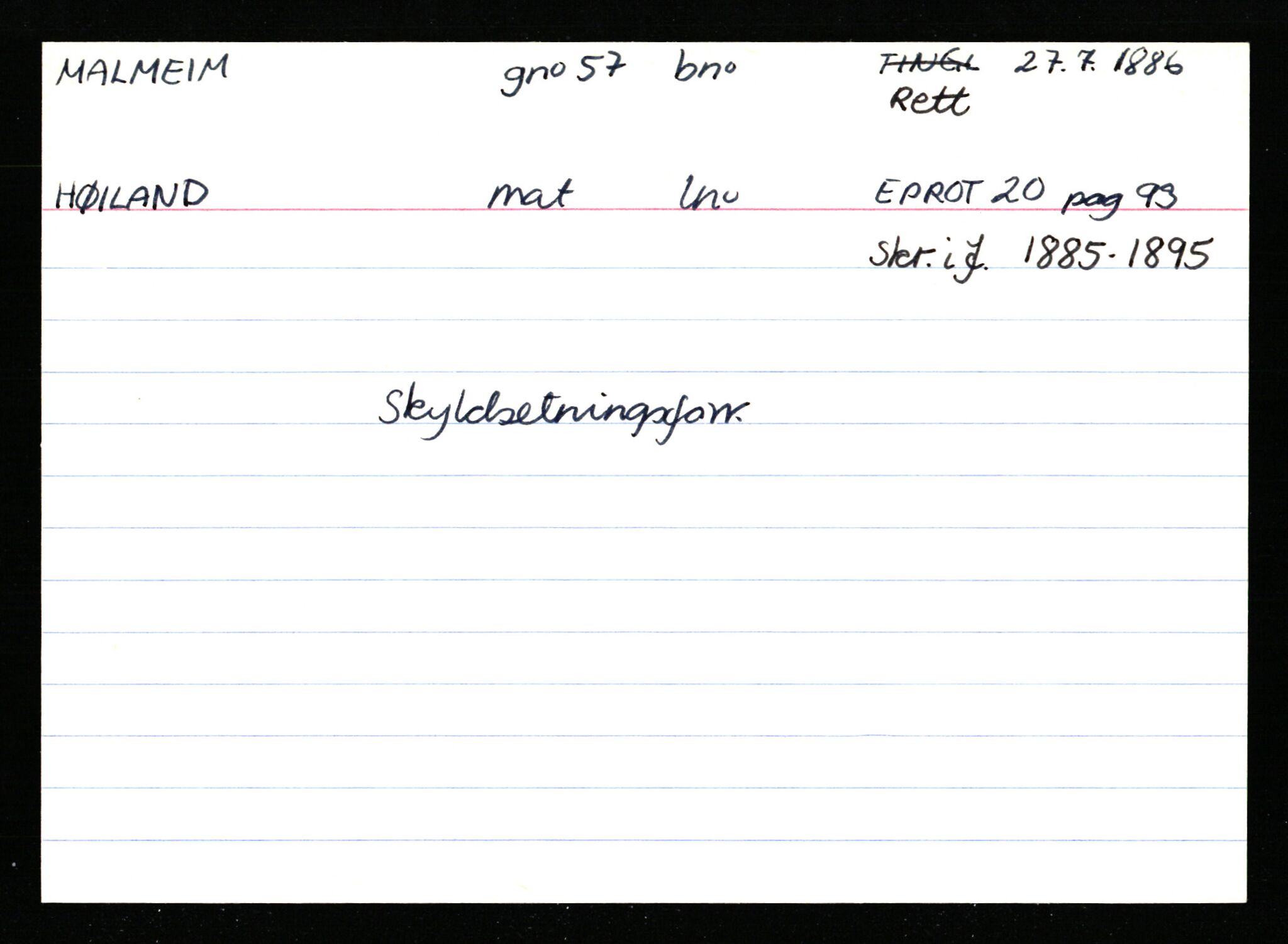 Statsarkivet i Stavanger, AV/SAST-A-101971/03/Y/Ym/L0037: Åstedskort sortert etter gårdsnavn: Lædre - Mauland, 1600-1950, s. 400