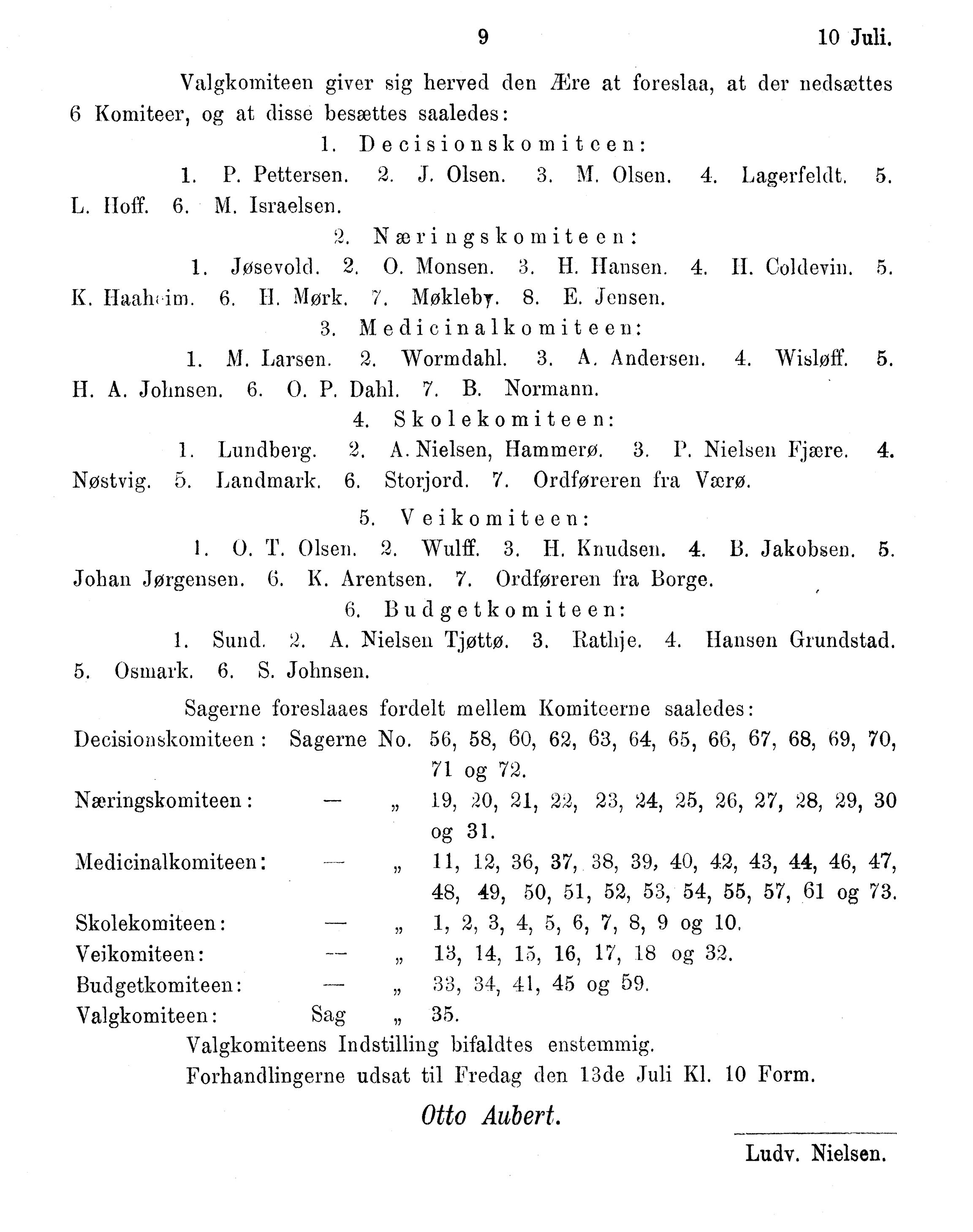 Nordland Fylkeskommune. Fylkestinget, AIN/NFK-17/176/A/Ac/L0015: Fylkestingsforhandlinger 1886-1890, 1886-1890