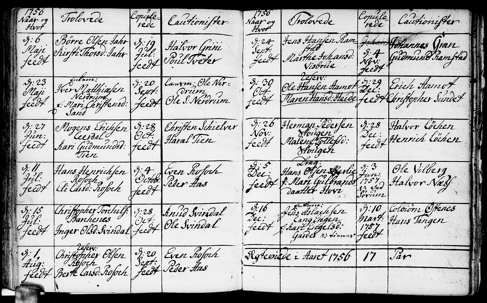 Fet prestekontor Kirkebøker, AV/SAO-A-10370a/F/Fa/L0004: Ministerialbok nr. I 4, 1751-1773, s. 144