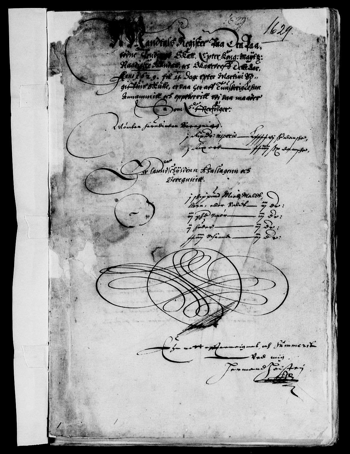 Rentekammeret inntil 1814, Reviderte regnskaper, Lensregnskaper, AV/RA-EA-5023/R/Rb/Rbo/L0010: Tønsberg len, 1628-1630