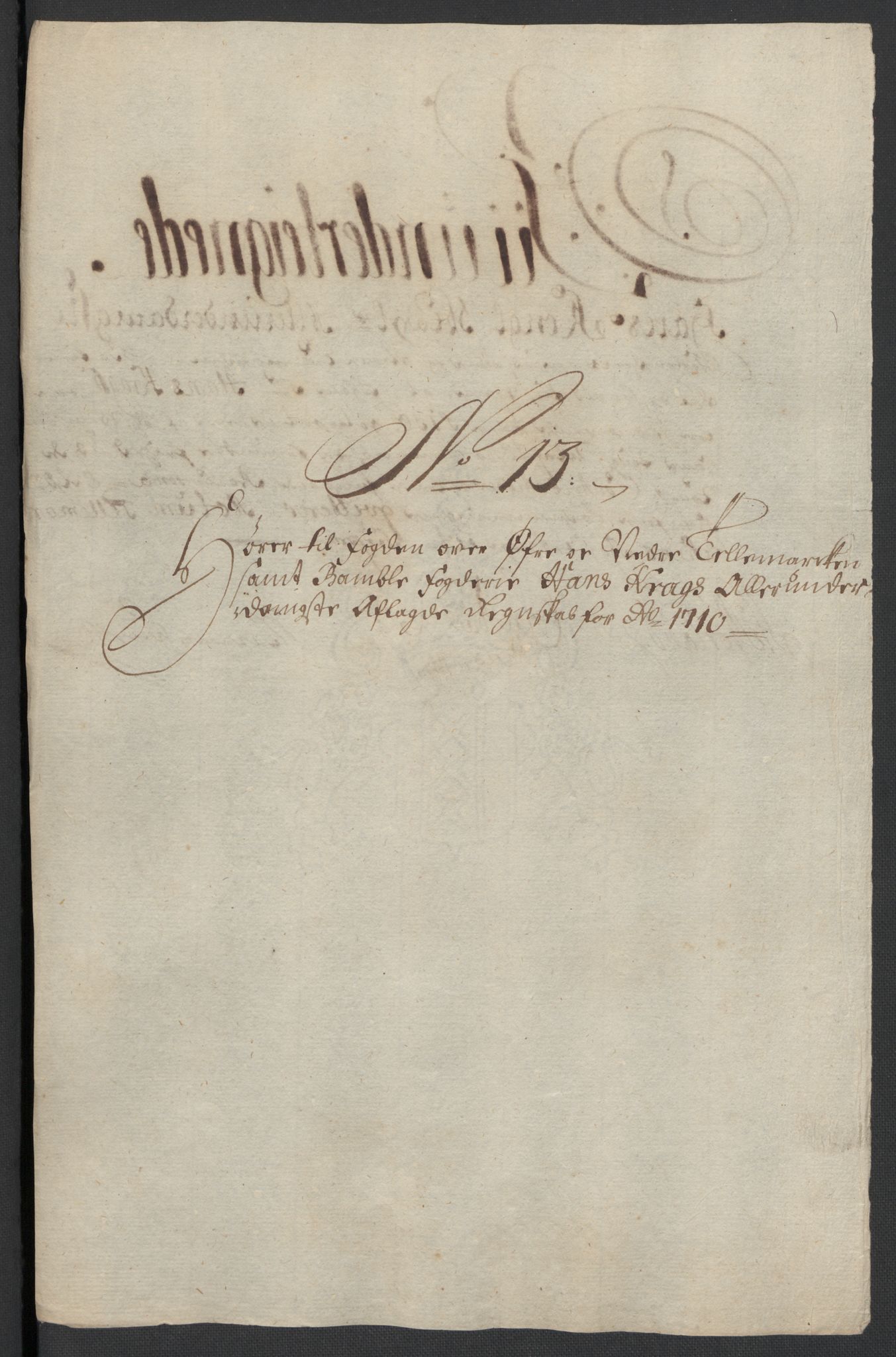 Rentekammeret inntil 1814, Reviderte regnskaper, Fogderegnskap, RA/EA-4092/R36/L2119: Fogderegnskap Øvre og Nedre Telemark og Bamble, 1710, s. 74
