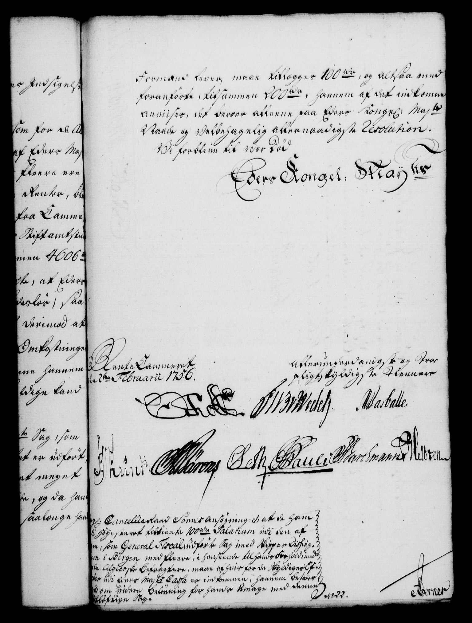 Rentekammeret, Kammerkanselliet, RA/EA-3111/G/Gf/Gfa/L0038: Norsk relasjons- og resolusjonsprotokoll (merket RK 52.38), 1756, s. 94