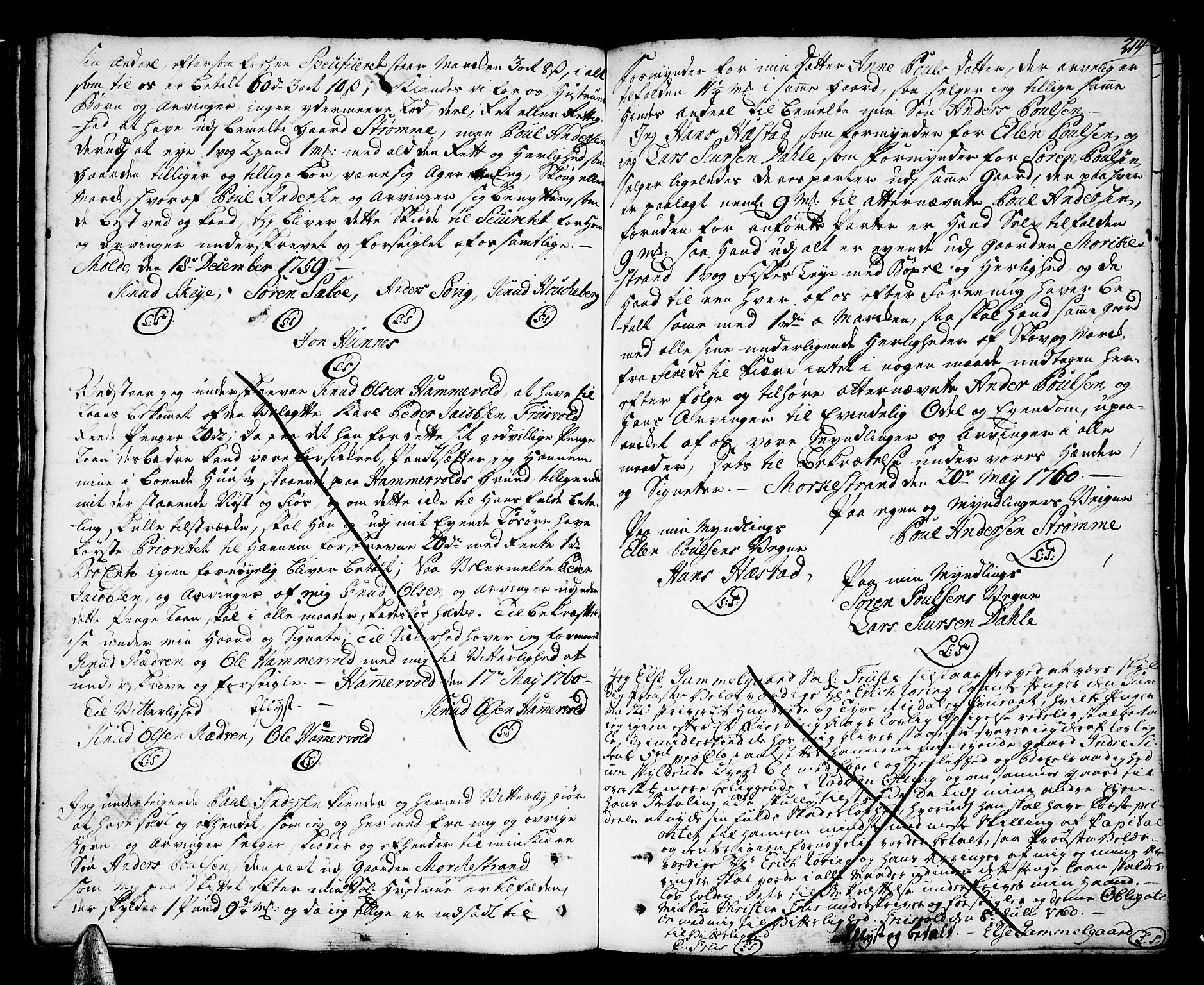 Romsdal sorenskriveri, SAT/A-4149/1/2/2C/L0003: Pantebok nr. 3, 1747-1767, s. 214