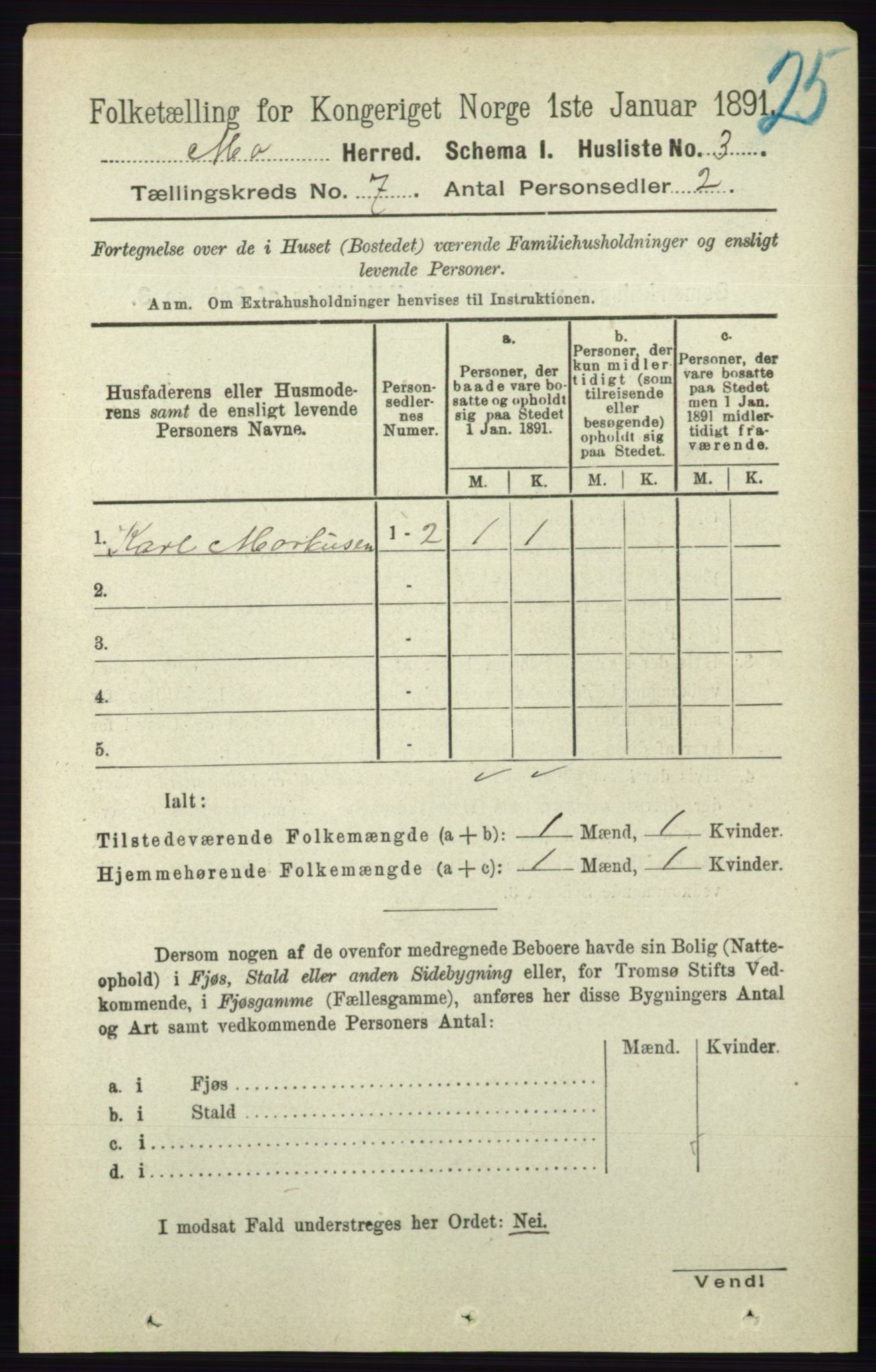 RA, Folketelling 1891 for 0832 Mo herred, 1891, s. 1725