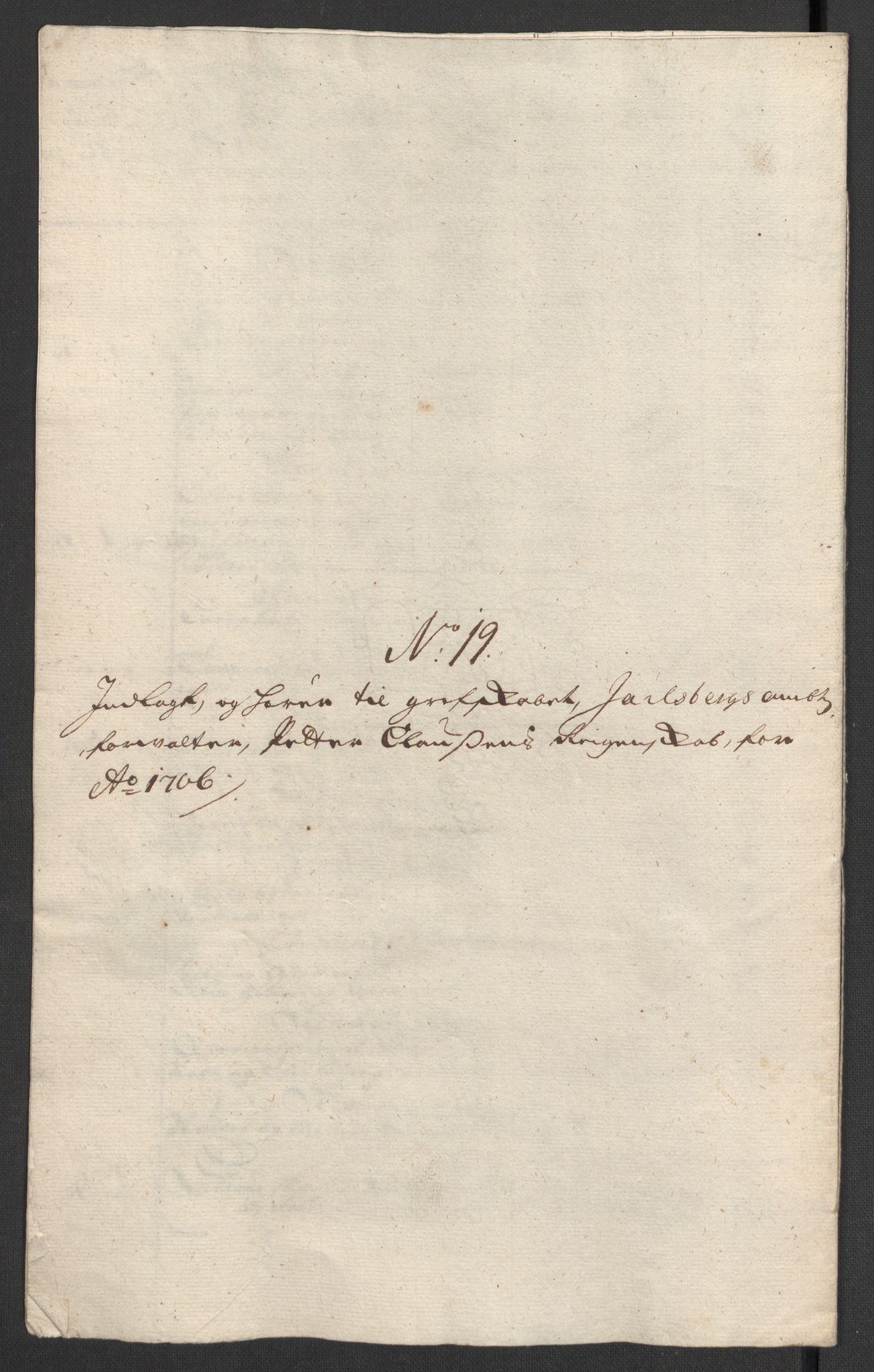 Rentekammeret inntil 1814, Reviderte regnskaper, Fogderegnskap, AV/RA-EA-4092/R32/L1872: Fogderegnskap Jarlsberg grevskap, 1706-1707, s. 230