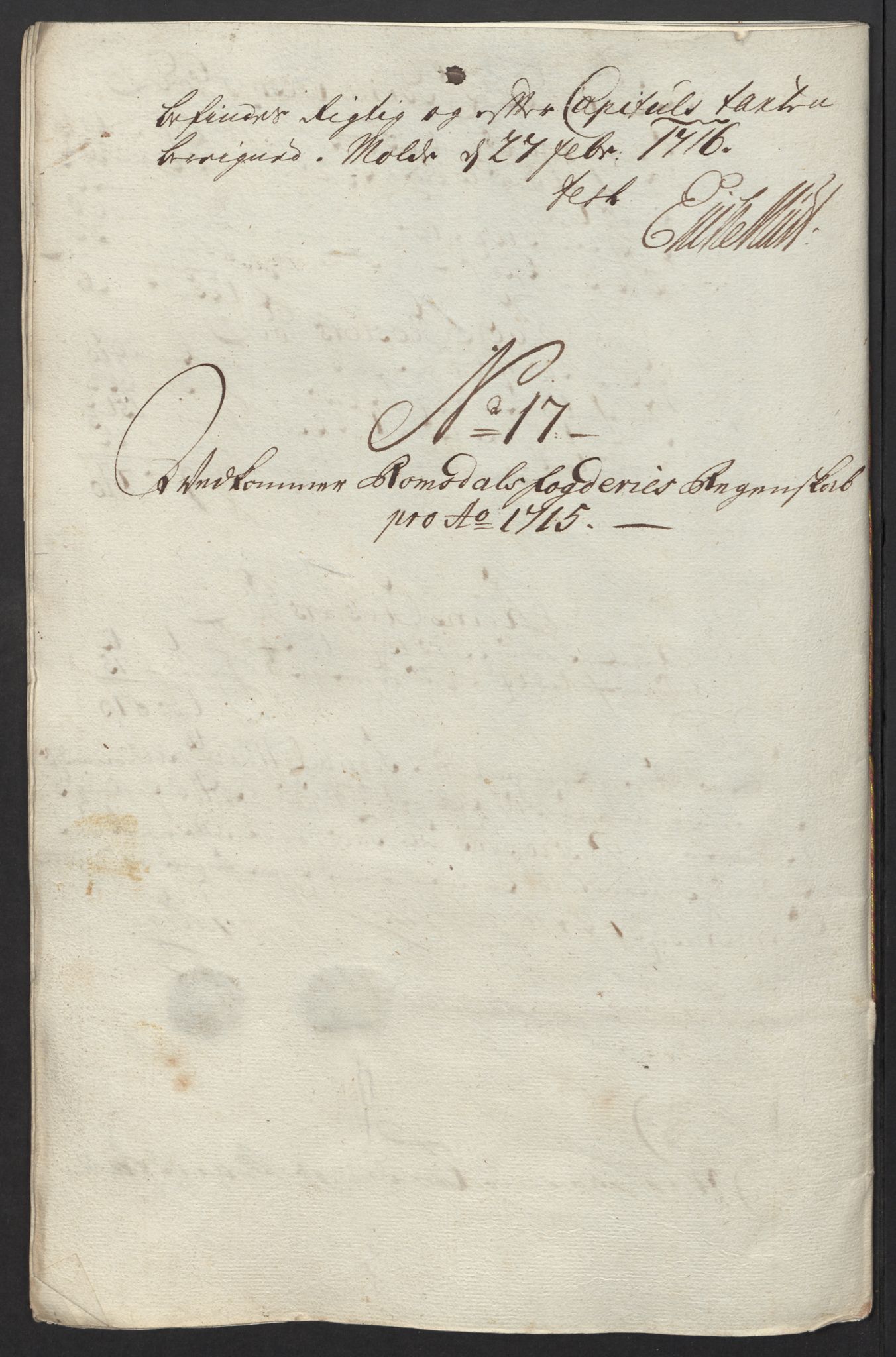 Rentekammeret inntil 1814, Reviderte regnskaper, Fogderegnskap, RA/EA-4092/R55/L3663: Fogderegnskap Romsdal, 1715-1716, s. 173