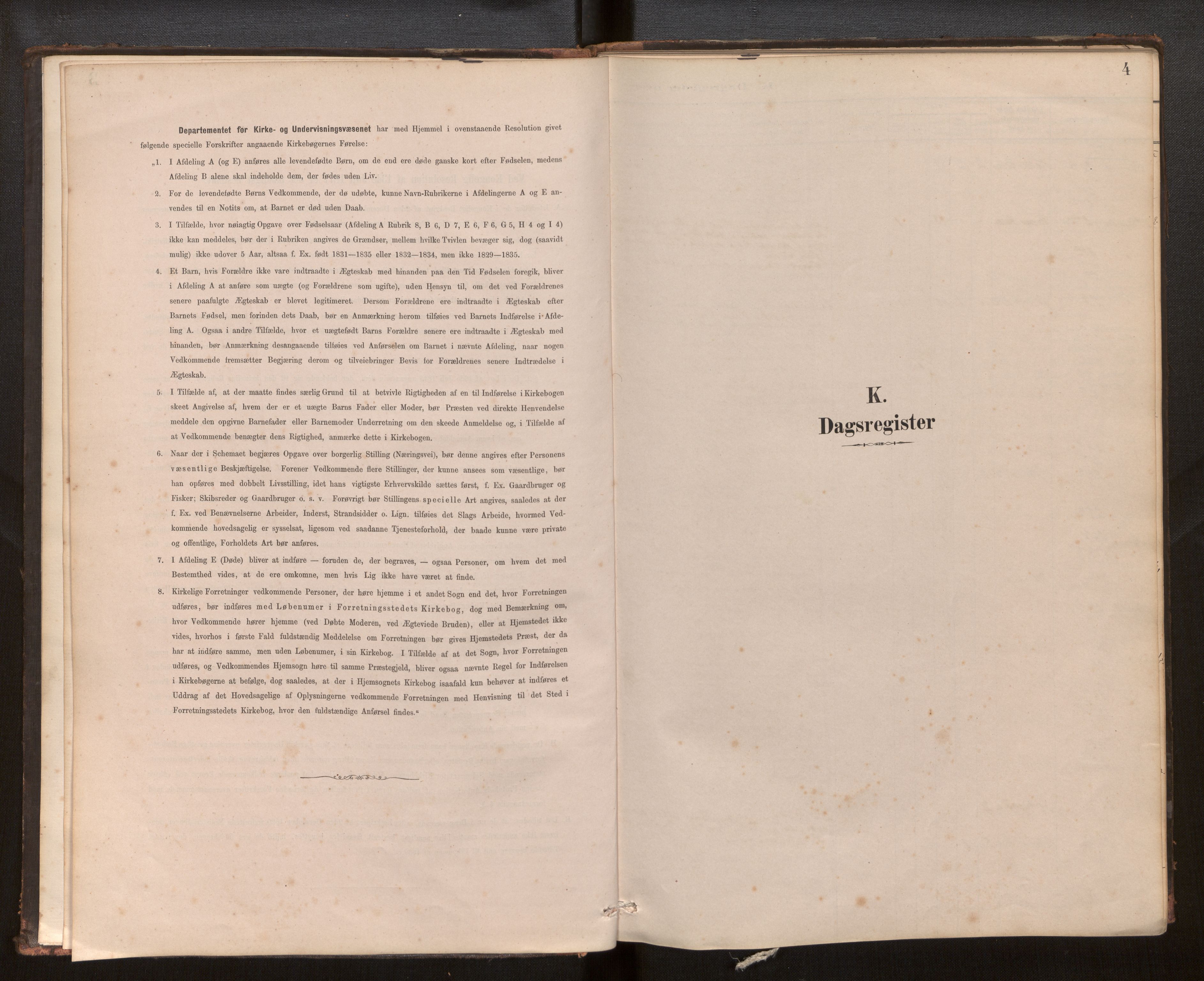 Hafslo sokneprestembete, SAB/A-80301/H/Haa/Haaf/L0003: Dagregister nr. F 3, 1879-1909, s. 4
