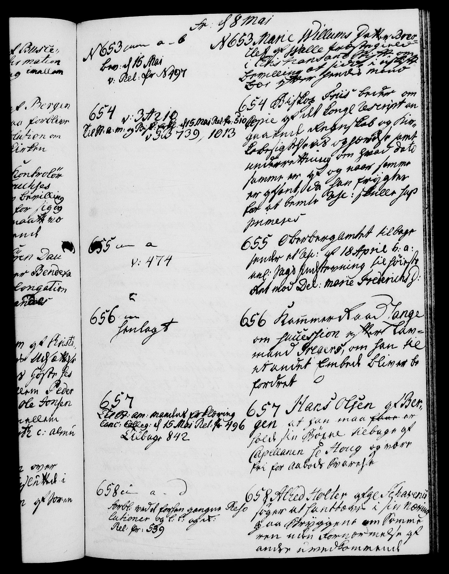 Danske Kanselli 1572-1799, AV/RA-EA-3023/I/Ia/L0002: 3. departements journal, 1772