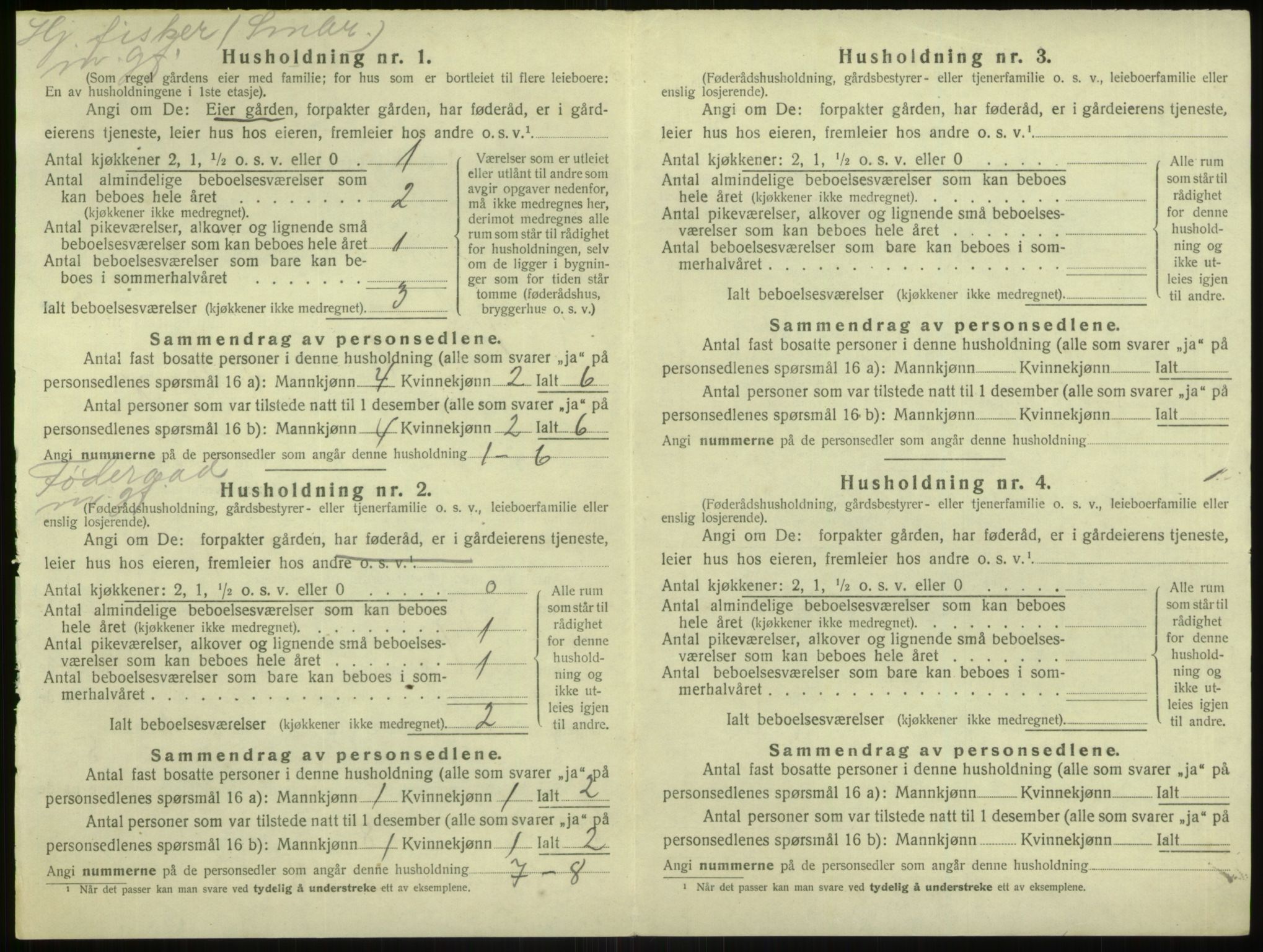 SAB, Folketelling 1920 for 1259 Hjelme herred, 1920, s. 263