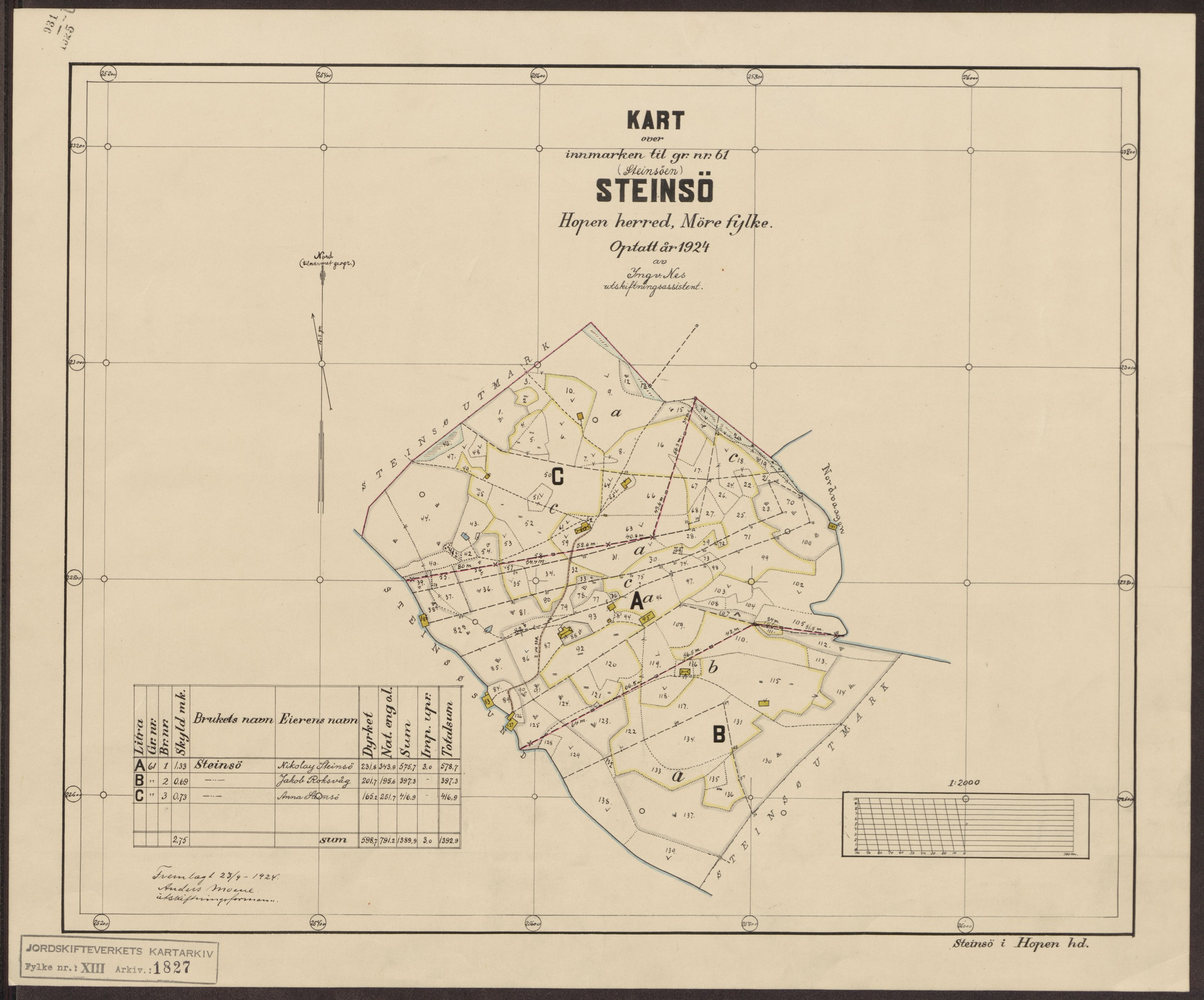 Jordskifteverkets kartarkiv, AV/RA-S-3929/T, 1859-1988, s. 2194