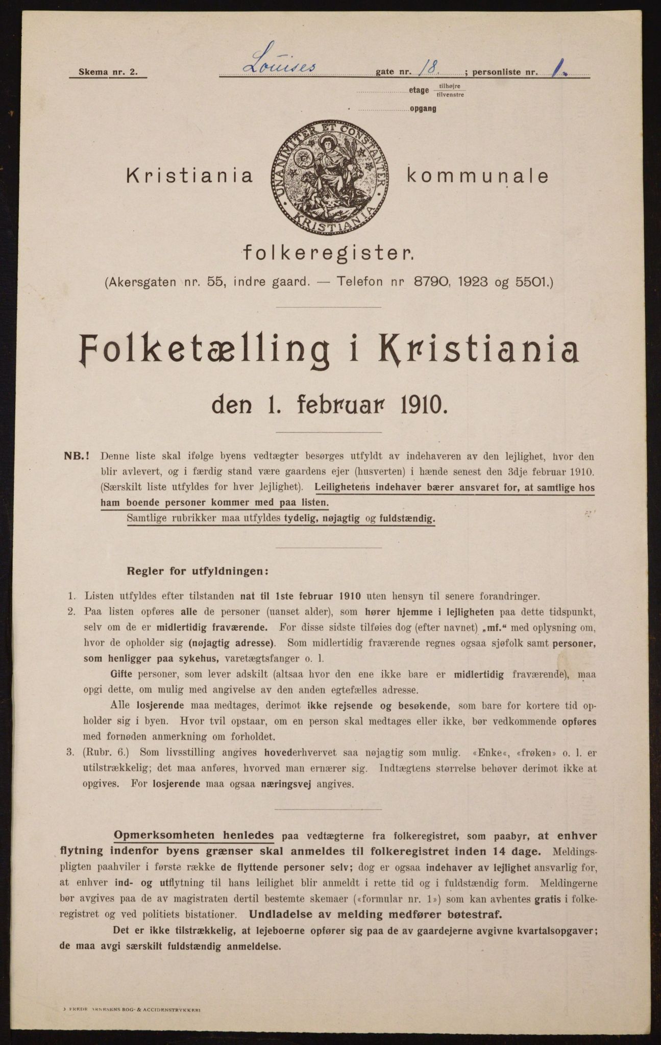 OBA, Kommunal folketelling 1.2.1910 for Kristiania, 1910, s. 56396