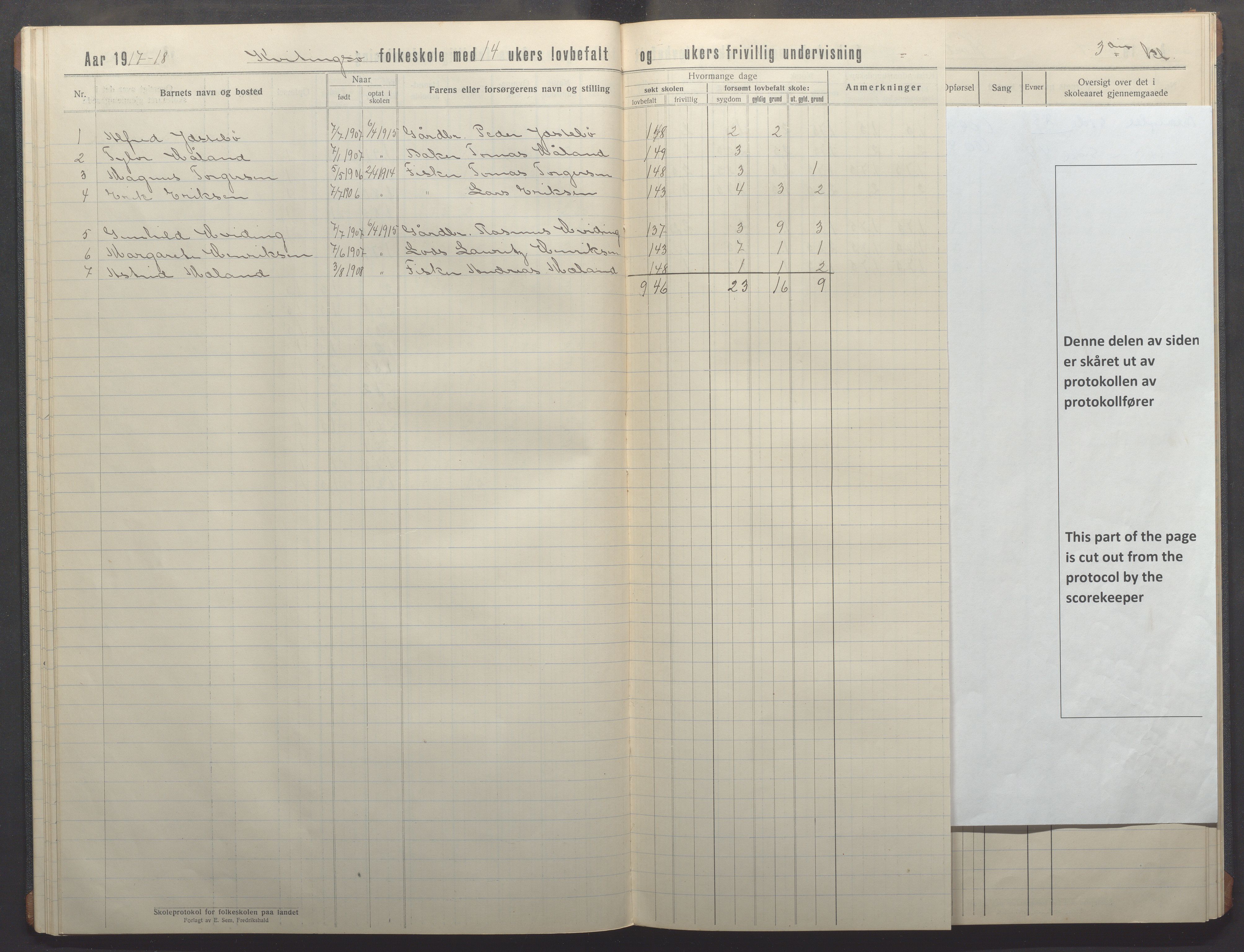 Kvitsøy kommune - Skolestyret, IKAR/K-100574/H/L0003: Skoleprotokoll, 1914-1922, s. 25