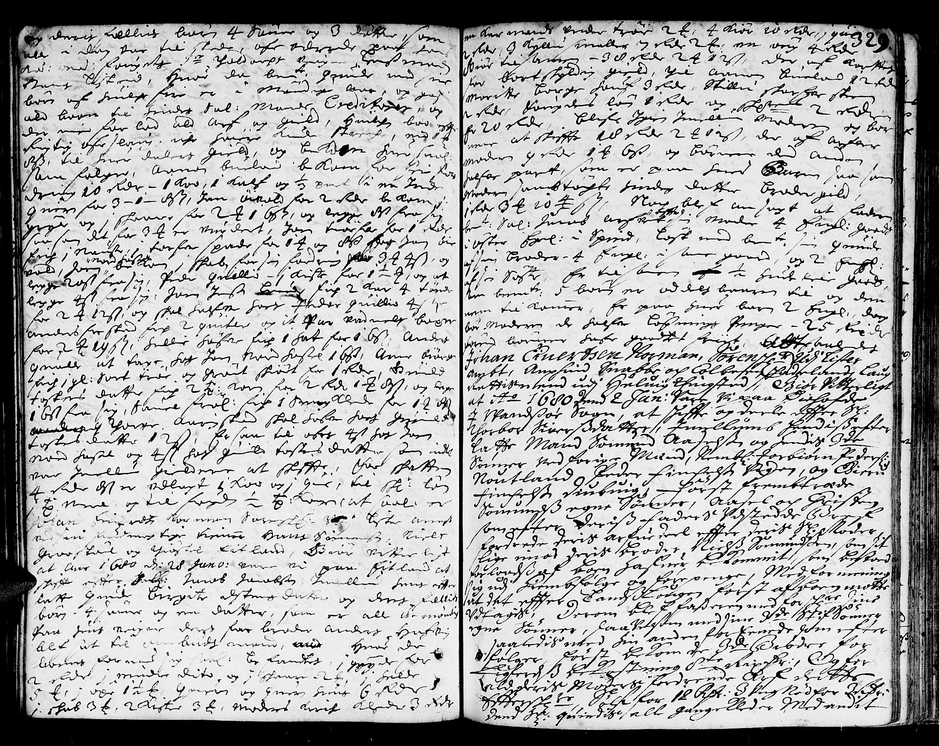 Lister sorenskriveri, AV/SAK-1221-0003/H/Hc/L0003: Skifteprotokoll nr 3 med register, 1672-1682, s. 328b-329a