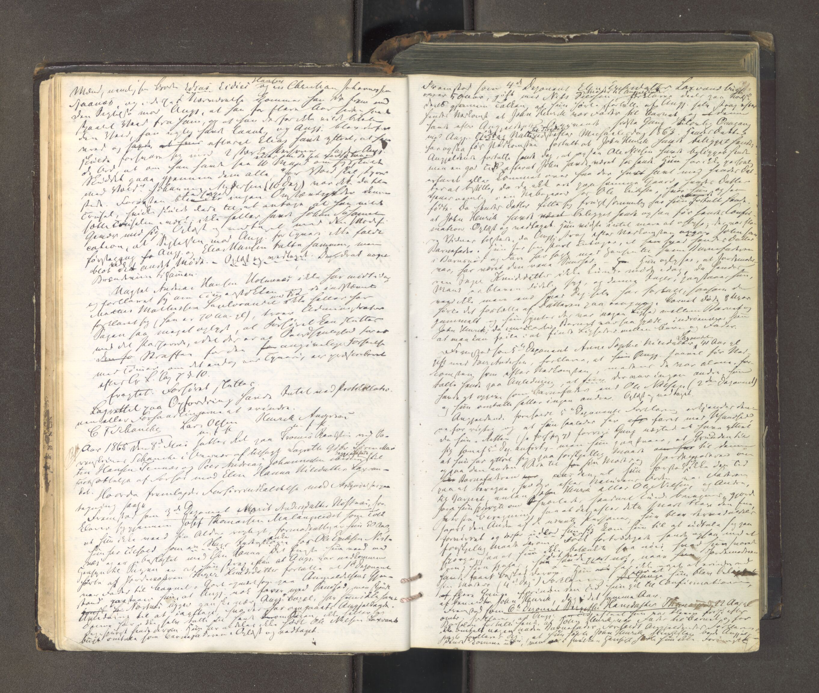 Tromsø sorenskriveri 1855-, AV/SATØ-S-0050/F/Fe/L0127: Ekstrarettsprotokoll med register, 1864-1870, s. 20b-21a