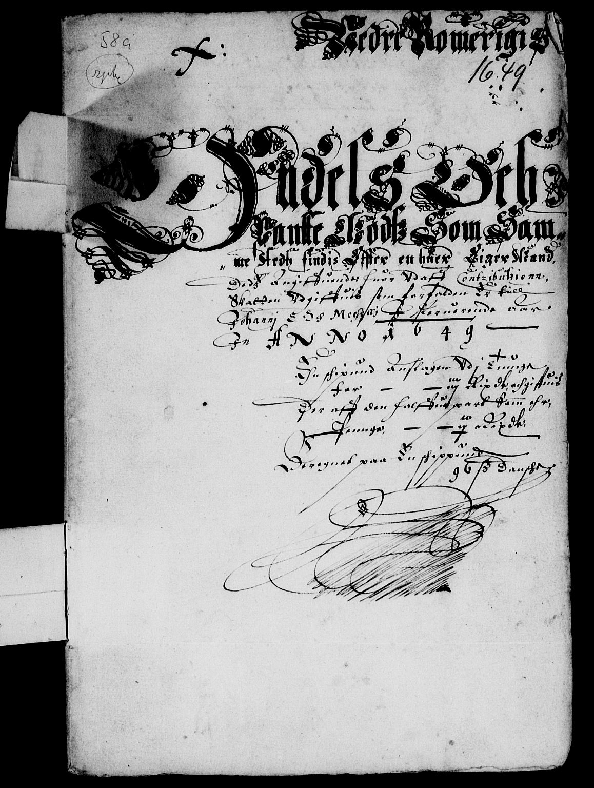 Rentekammeret inntil 1814, Reviderte regnskaper, Lensregnskaper, AV/RA-EA-5023/R/Rb/Rba/L0200: Akershus len, 1643-1651