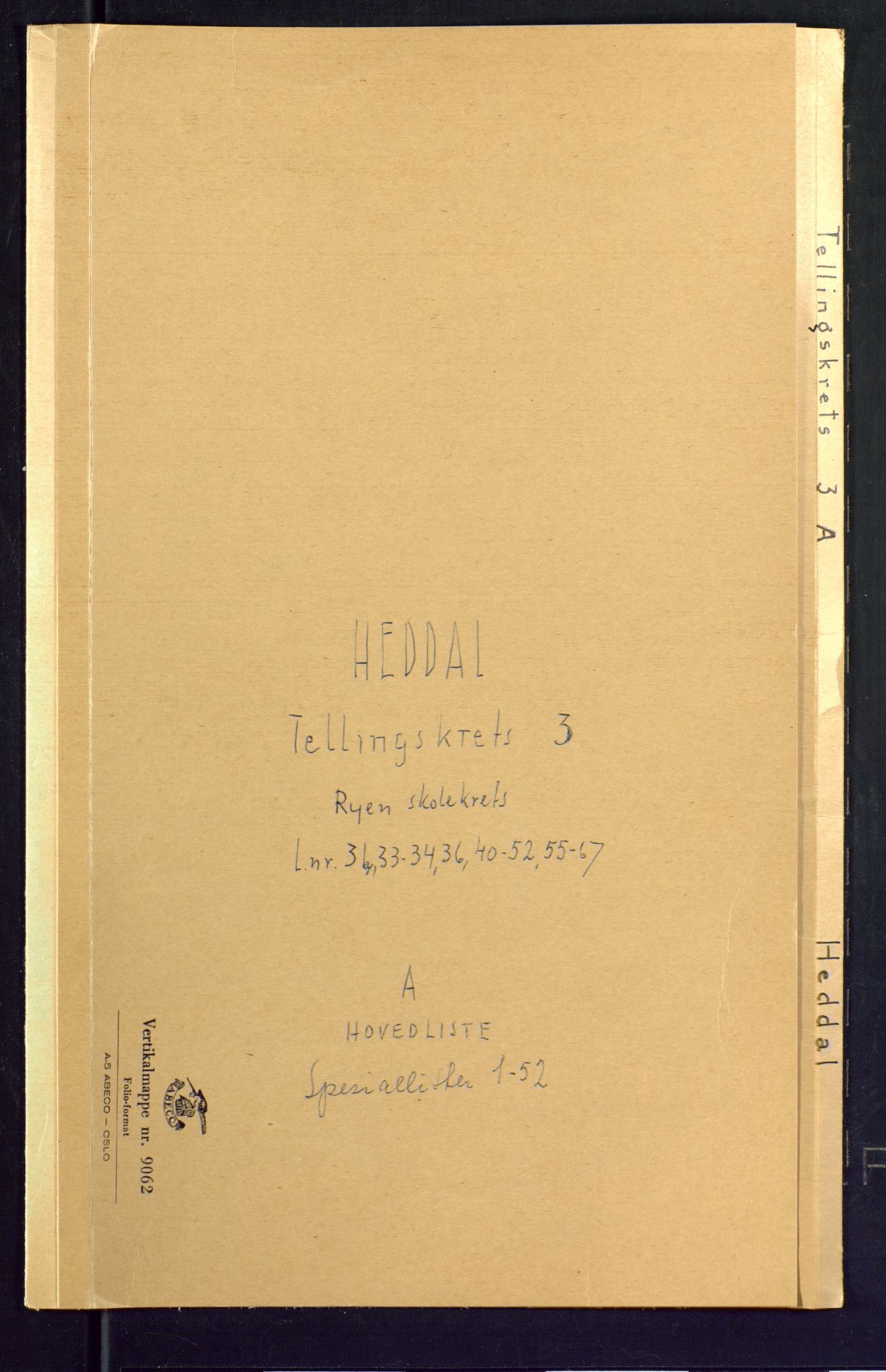 SAKO, Folketelling 1875 for 0823P Heddal prestegjeld, 1875, s. 9