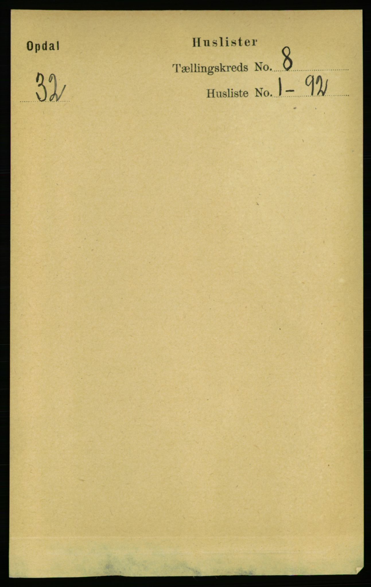 RA, Folketelling 1891 for 1634 Oppdal herred, 1891, s. 4049