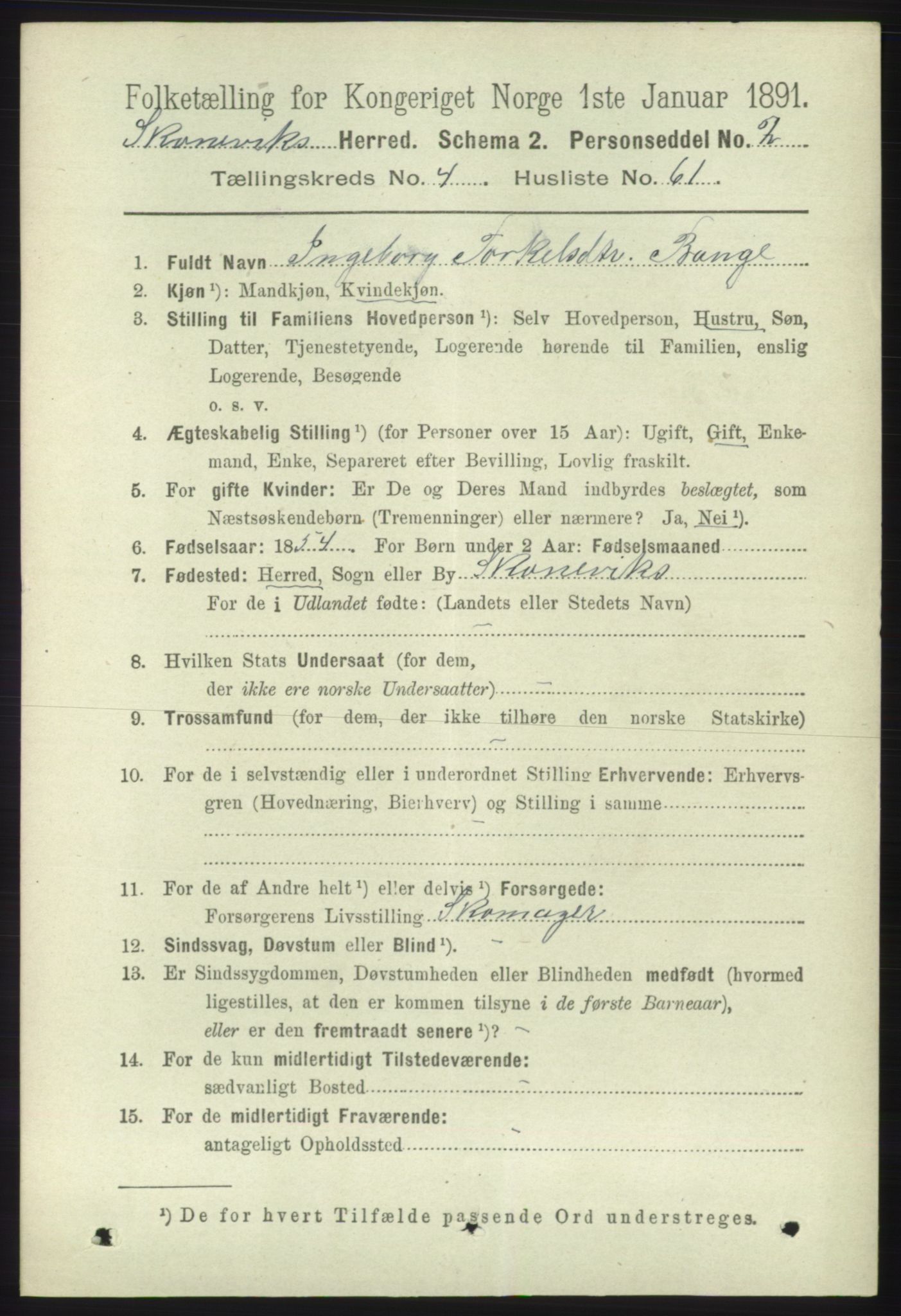 RA, Folketelling 1891 for 1212 Skånevik herred, 1891, s. 1217