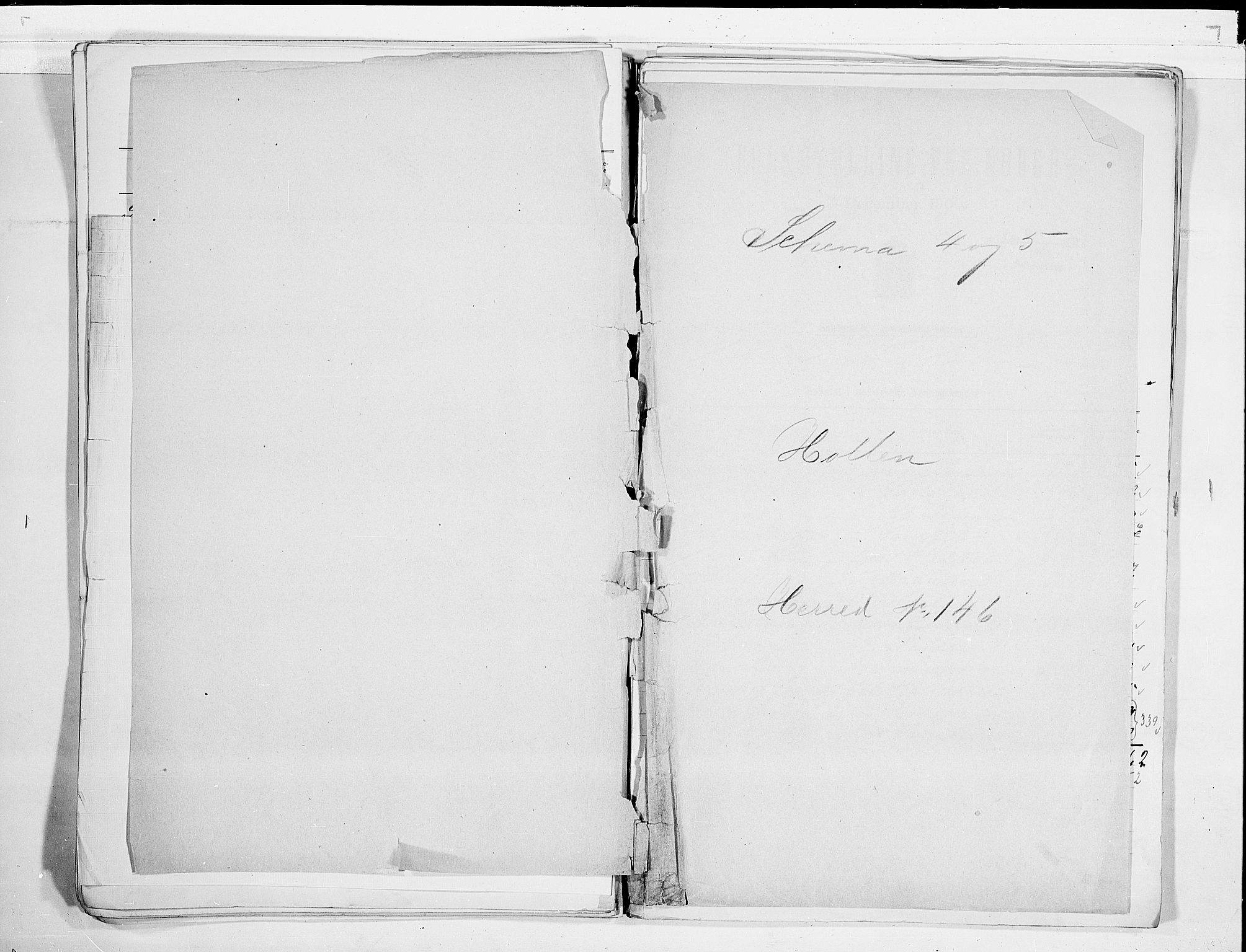 SAKO, Folketelling 1900 for 0819 Holla herred, 1900, s. 1