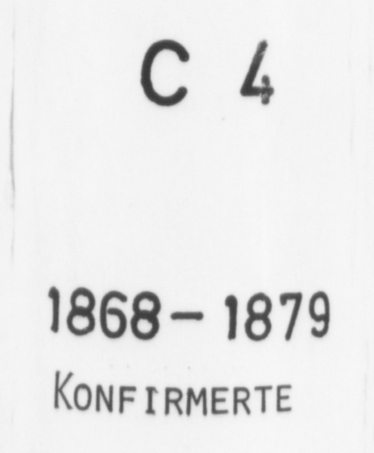Korskirken sokneprestembete, AV/SAB-A-76101/H/Haa/L0028: Ministerialbok nr. C 4, 1868-1879