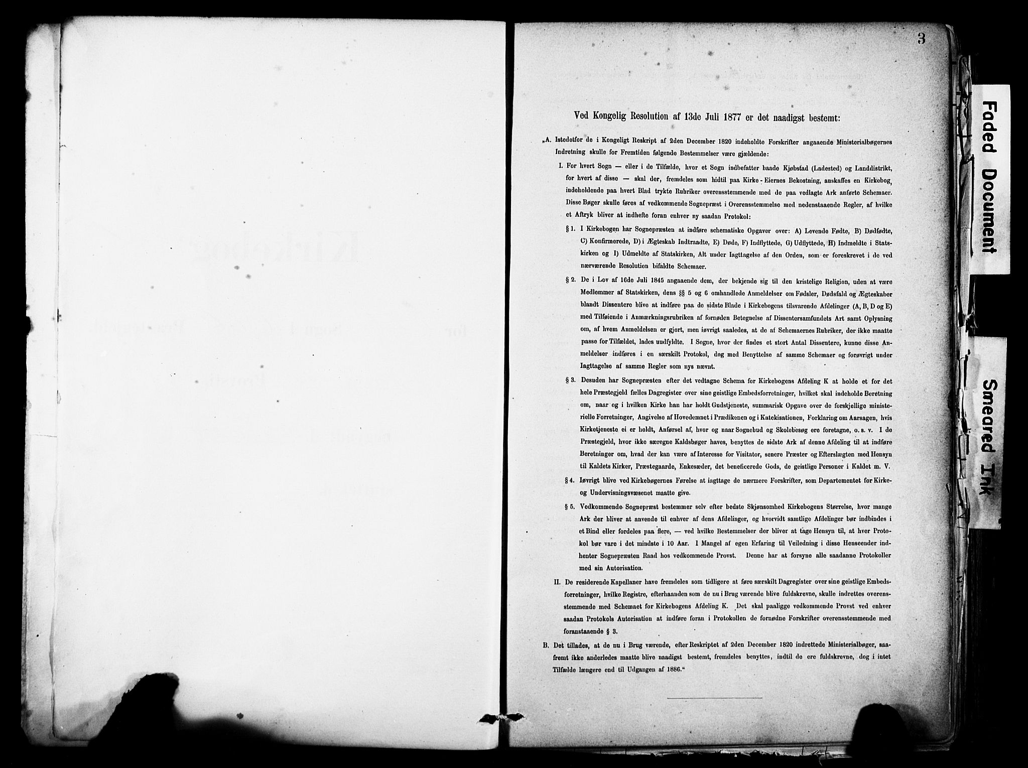 Eid sokneprestembete, AV/SAB-A-82301/H/Haa/Haab/L0001: Ministerialbok nr. B 1, 1879-1906, s. 3