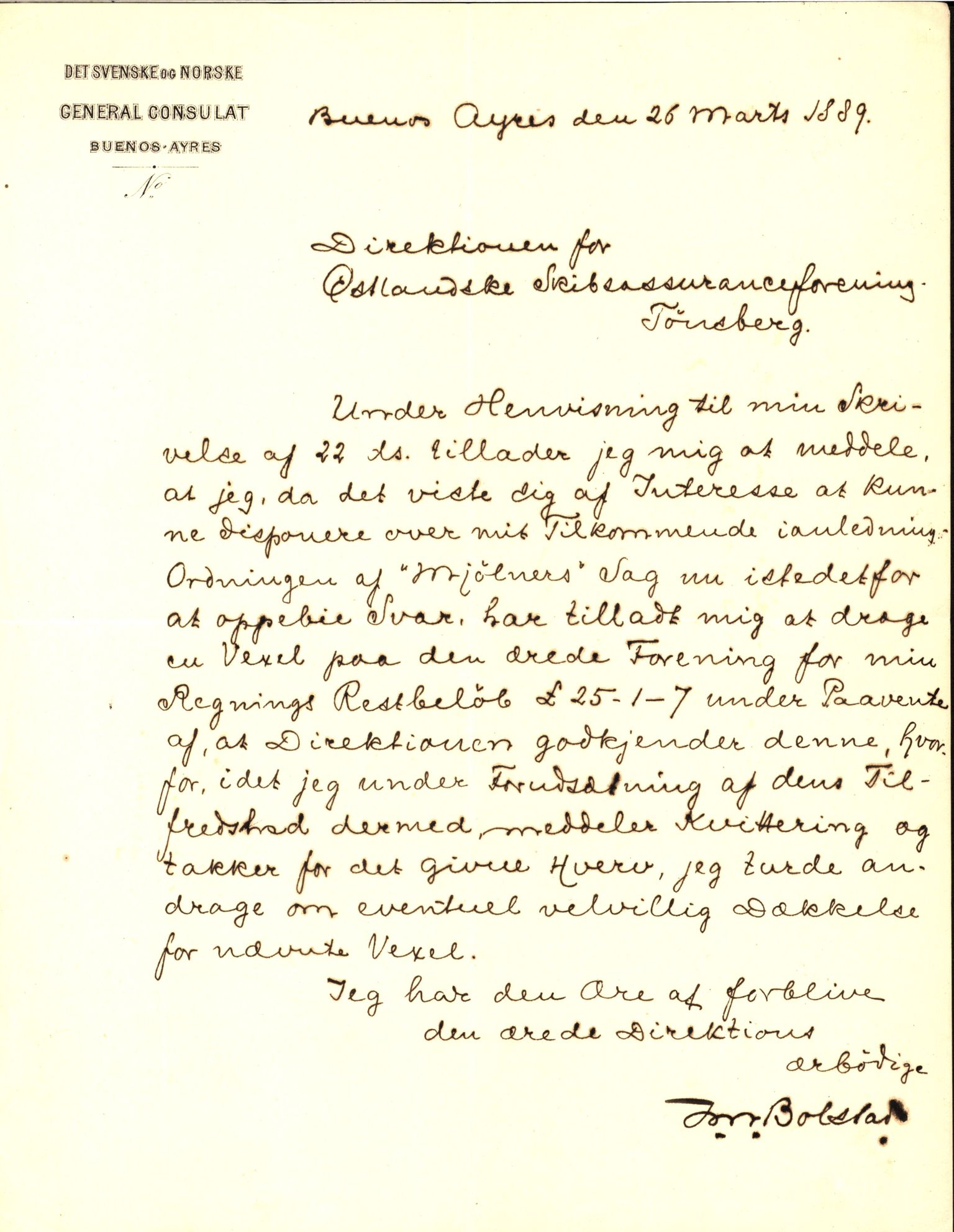 Pa 63 - Østlandske skibsassuranceforening, VEMU/A-1079/G/Ga/L0022/0007: Havaridokumenter / Nyassa, Mjølner, 1888, s. 121