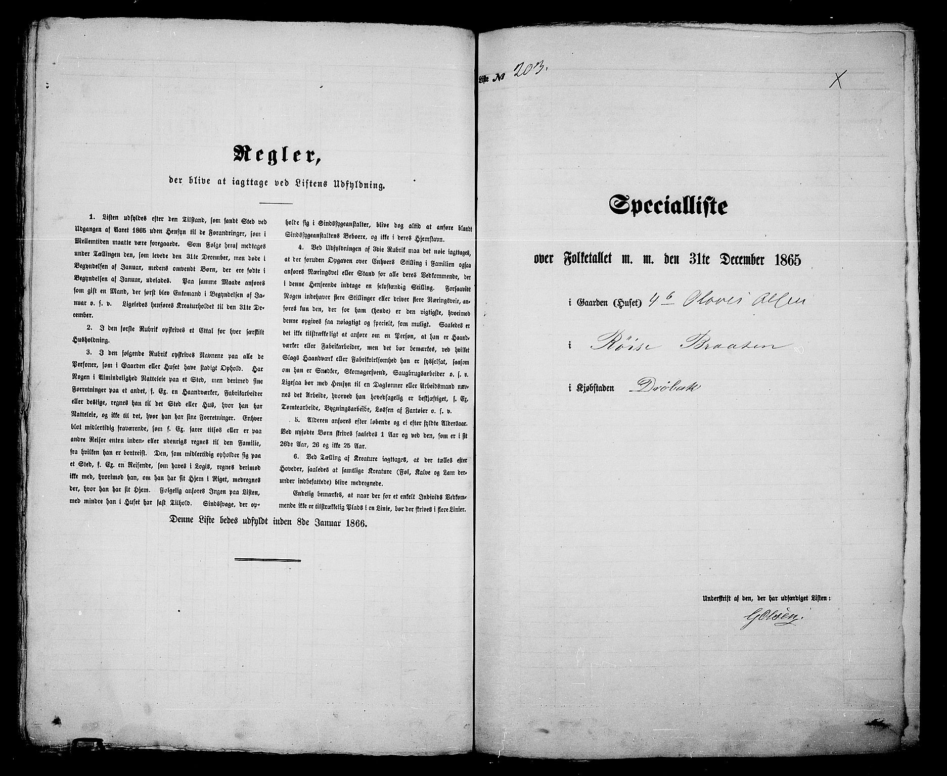 RA, Folketelling 1865 for 0203B Drøbak prestegjeld, Drøbak kjøpstad, 1865, s. 411