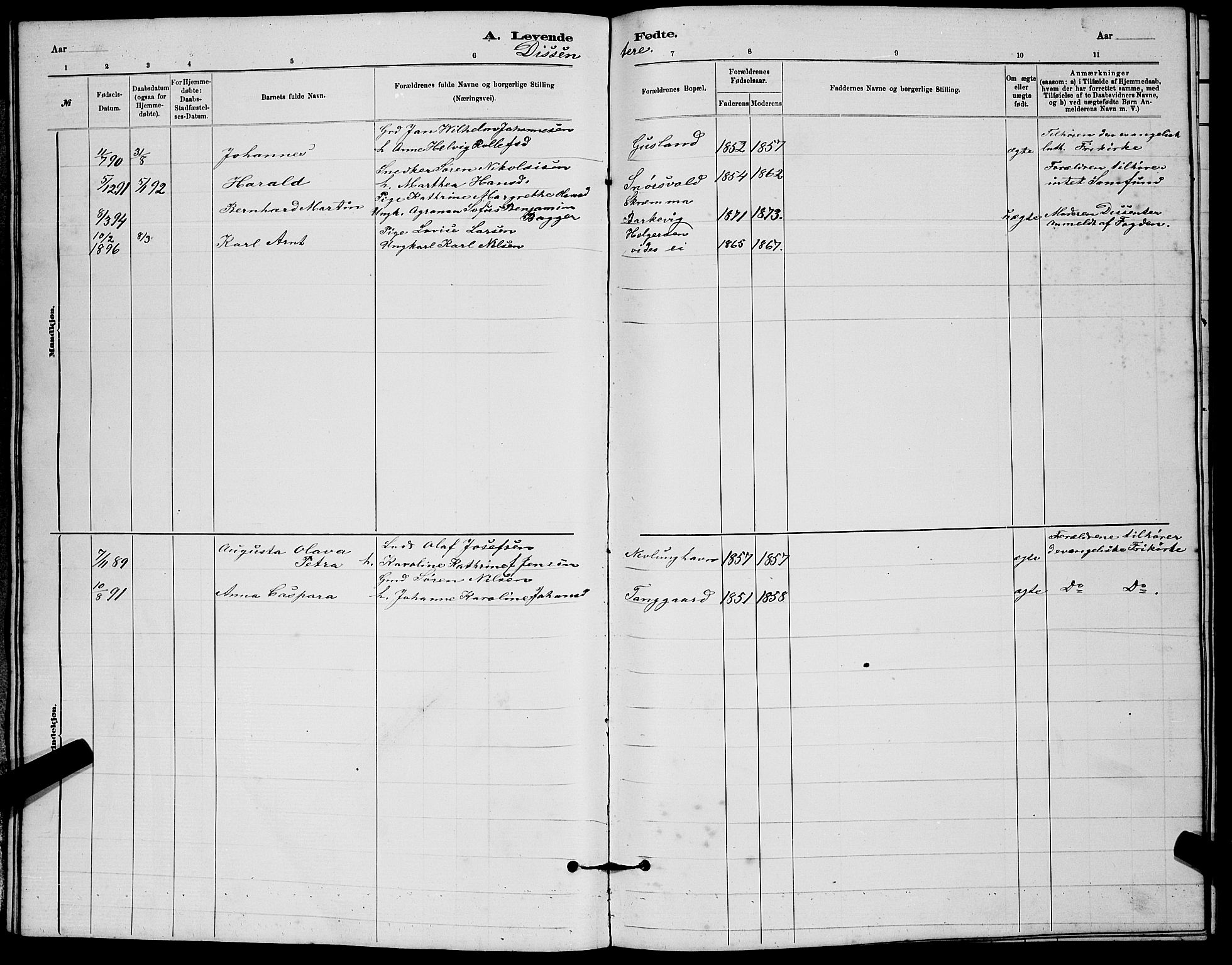Brunlanes kirkebøker, AV/SAKO-A-342/G/Gb/L0002: Klokkerbok nr. II 2, 1878-1902