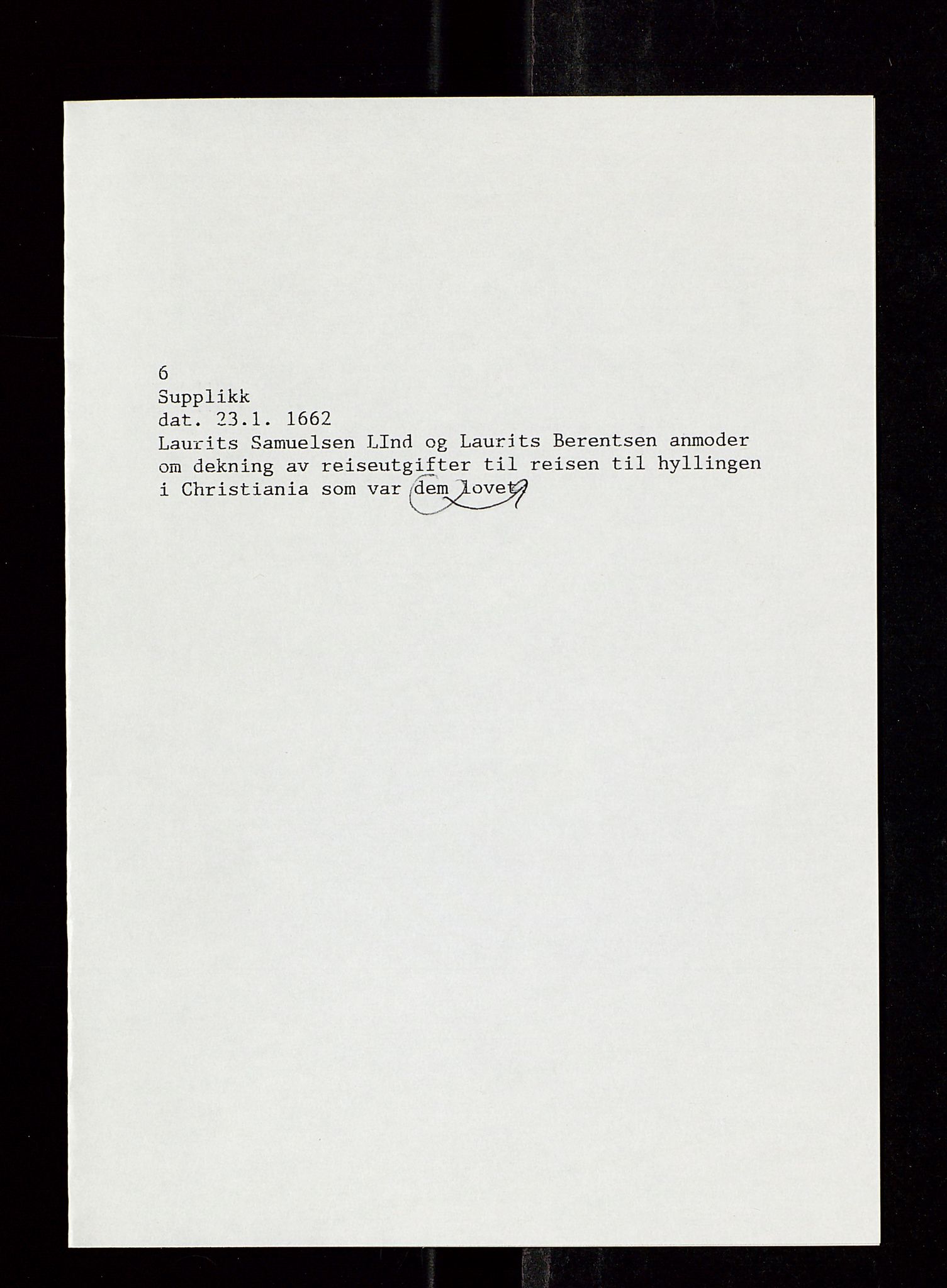 Stavanger len, AV/SAST-A-101870/Ob/L0032: Diverse, 1661-1662, s. 245