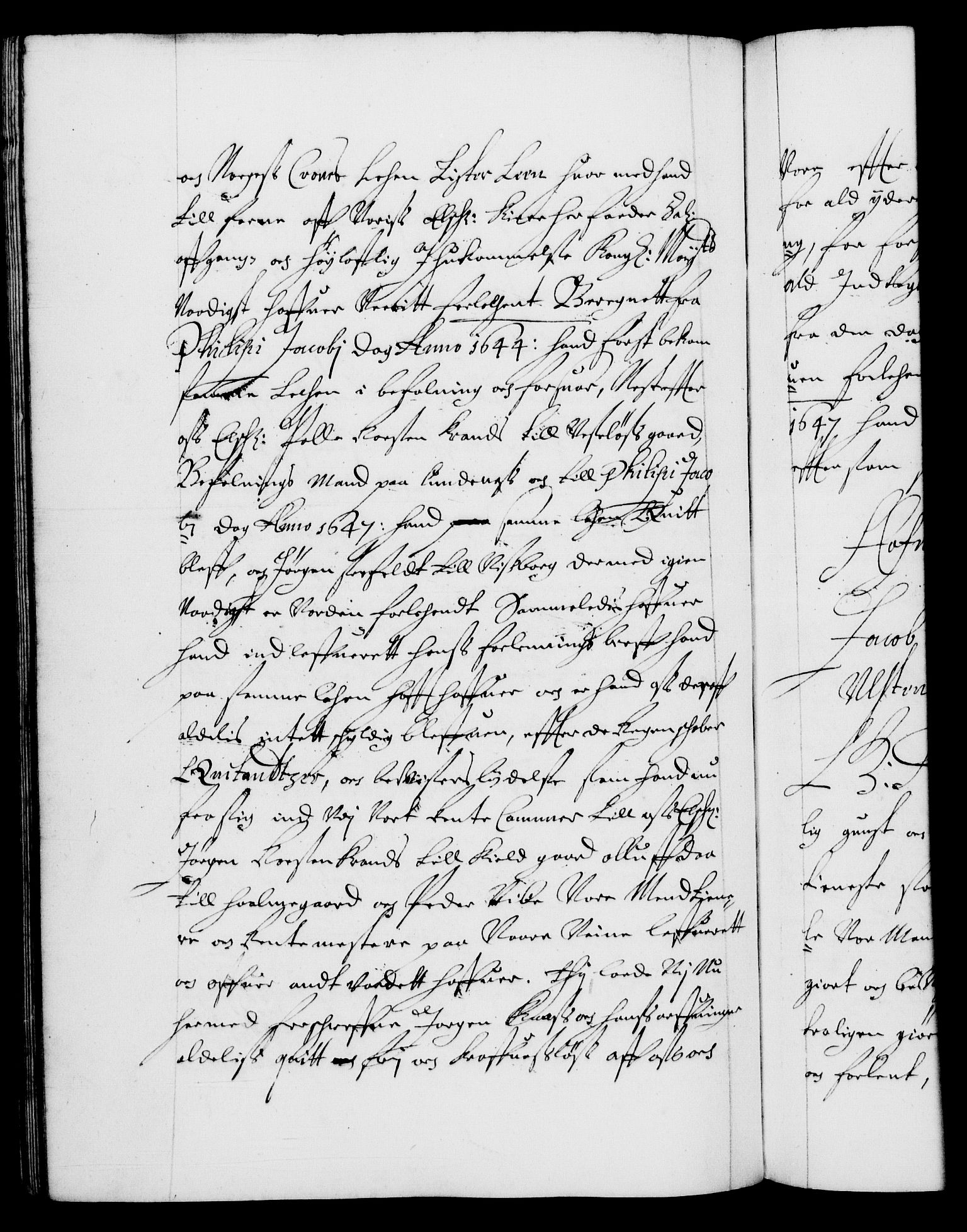 Danske Kanselli 1572-1799, RA/EA-3023/F/Fc/Fca/Fcaa/L0007: Norske registre (mikrofilm), 1648-1650, s. 640b
