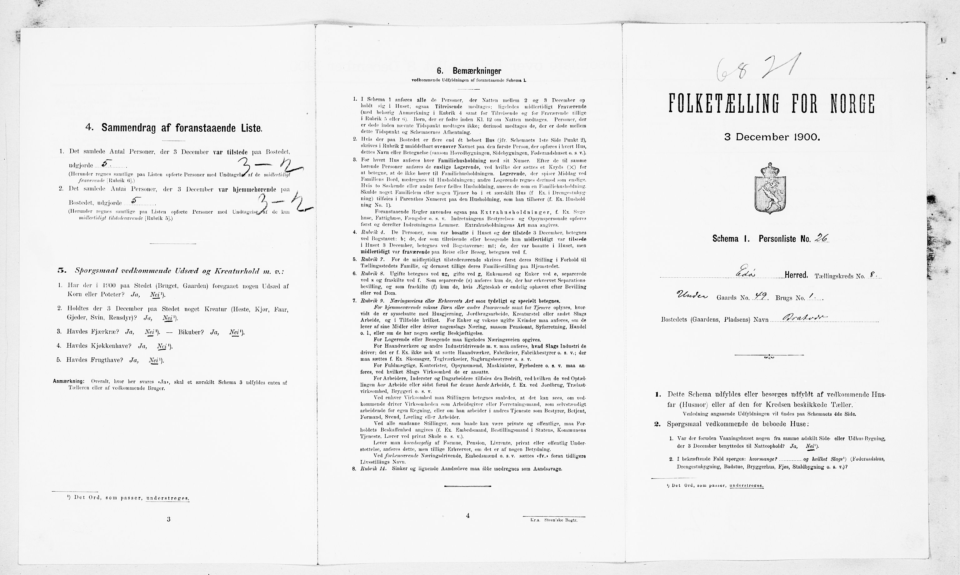SAT, Folketelling 1900 for 1573 Edøy herred, 1900, s. 688