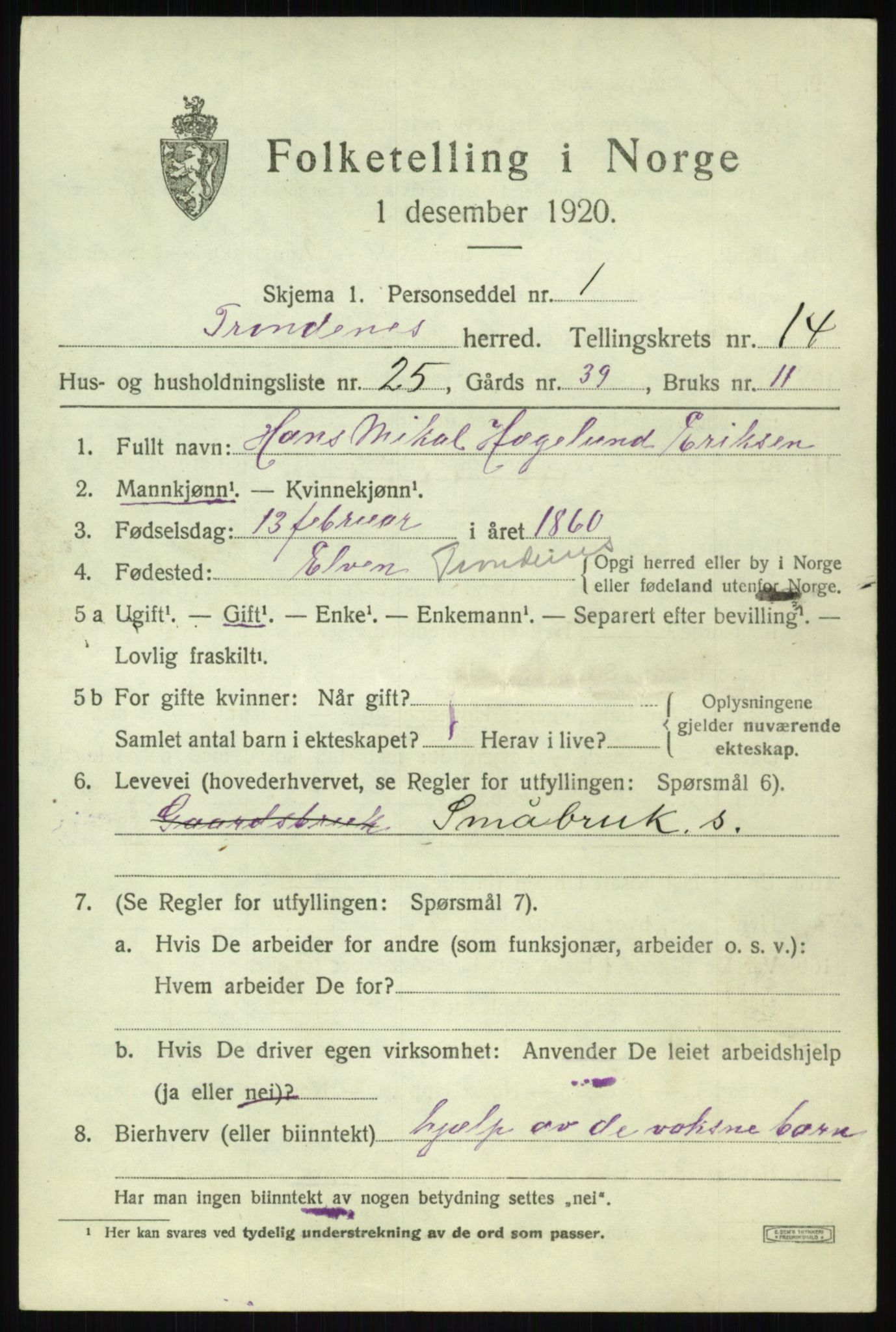 SATØ, Folketelling 1920 for 1914 Trondenes herred, 1920, s. 10257