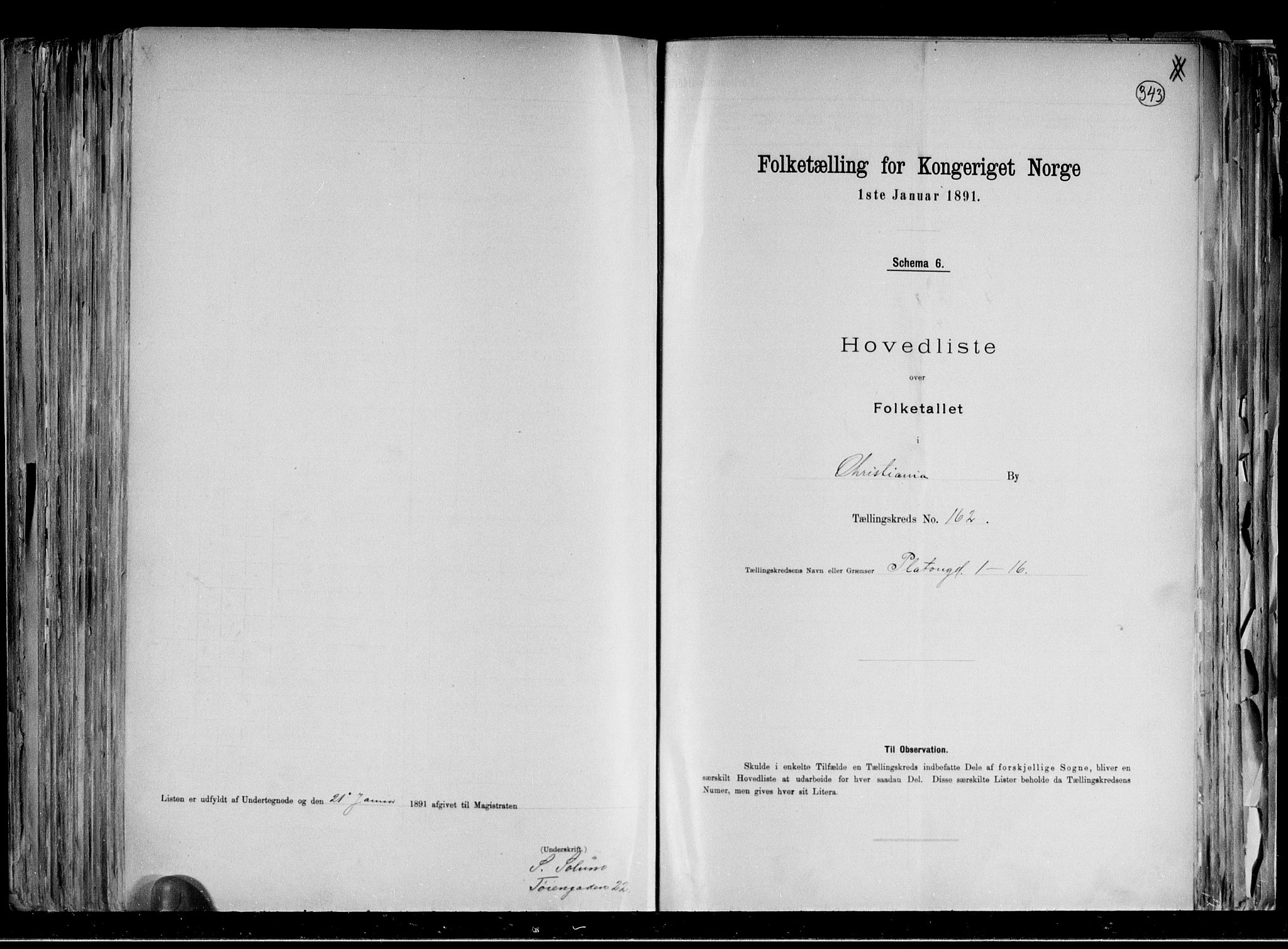 RA, Folketelling 1891 for 0301 Kristiania kjøpstad, 1891, s. 88122