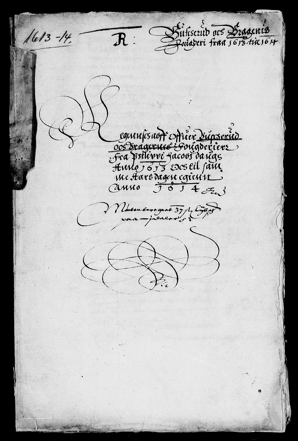 Rentekammeret inntil 1814, Reviderte regnskaper, Lensregnskaper, AV/RA-EA-5023/R/Rb/Rba/L0033: Akershus len, 1613-1614