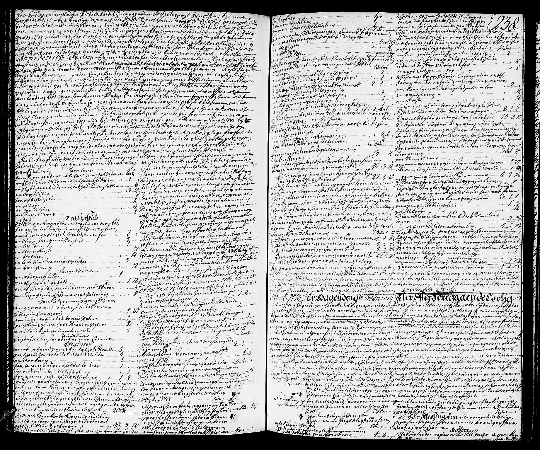 Orkdal sorenskriveri, SAT/A-4169/1/3/3Aa/L0007: Skifteprotokoller, 1767-1782, s. 237b-238a