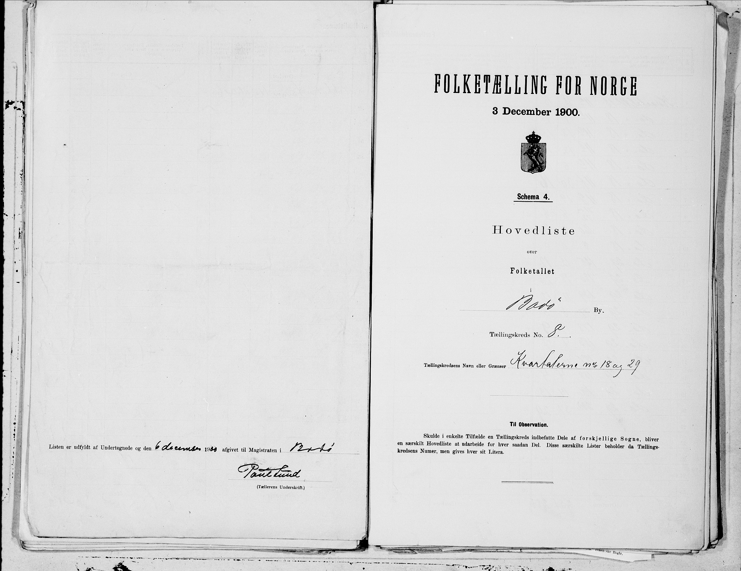 SAT, Folketelling 1900 for 1804 Bodø kjøpstad, 1900, s. 16