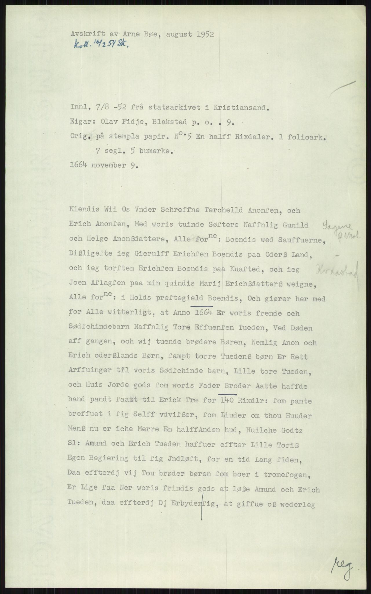 Samlinger til kildeutgivelse, Diplomavskriftsamlingen, RA/EA-4053/H/Ha, s. 1878