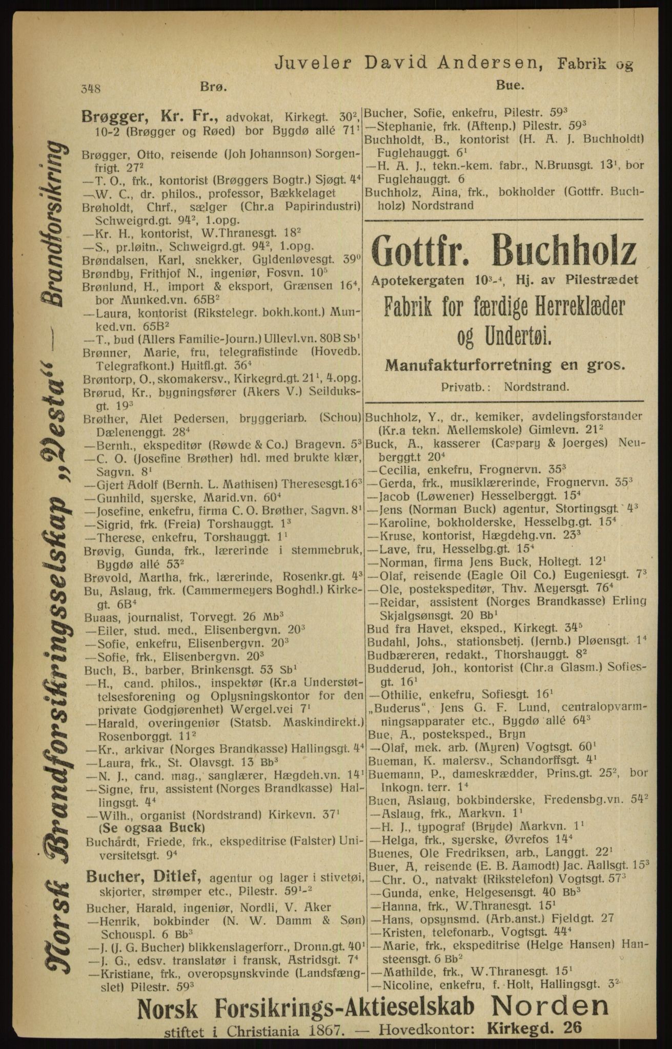 Kristiania/Oslo adressebok, PUBL/-, 1916, s. 348