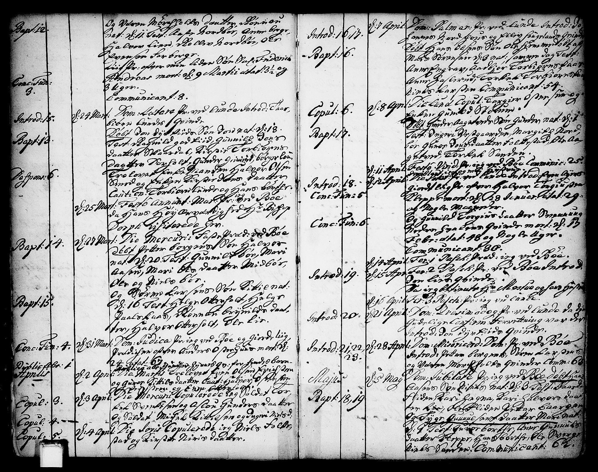 Bø kirkebøker, SAKO/A-257/F/Fa/L0004: Ministerialbok nr. 4, 1748-1785