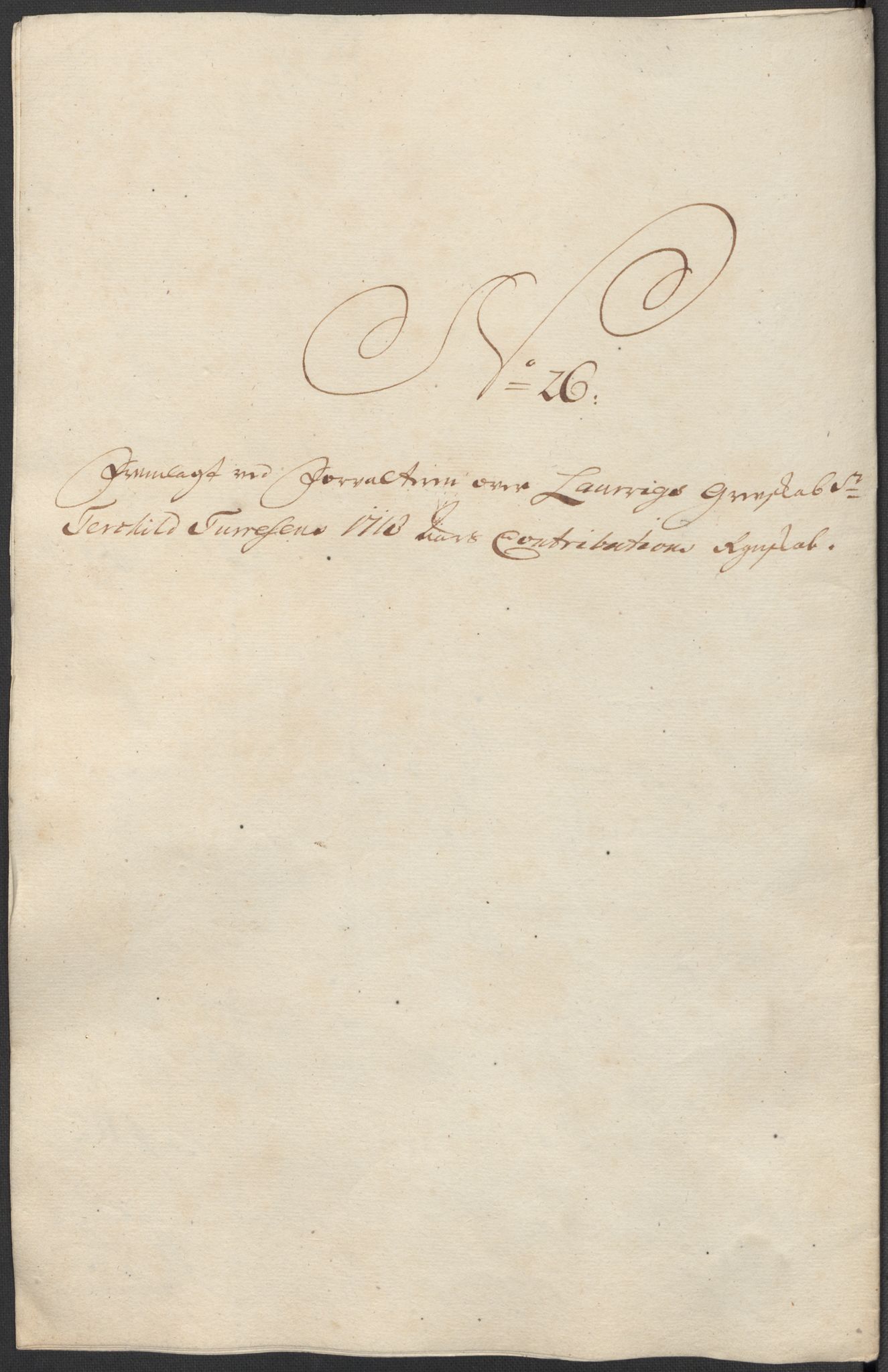 Rentekammeret inntil 1814, Reviderte regnskaper, Fogderegnskap, RA/EA-4092/R33/L1988: Fogderegnskap Larvik grevskap, 1718, s. 319