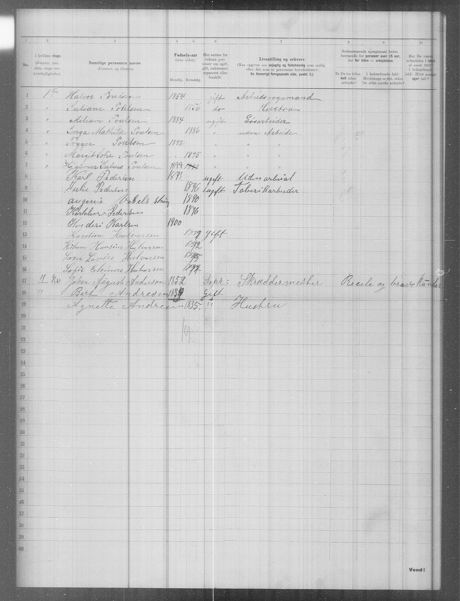 OBA, Kommunal folketelling 31.12.1902 for Kristiania kjøpstad, 1902, s. 8300