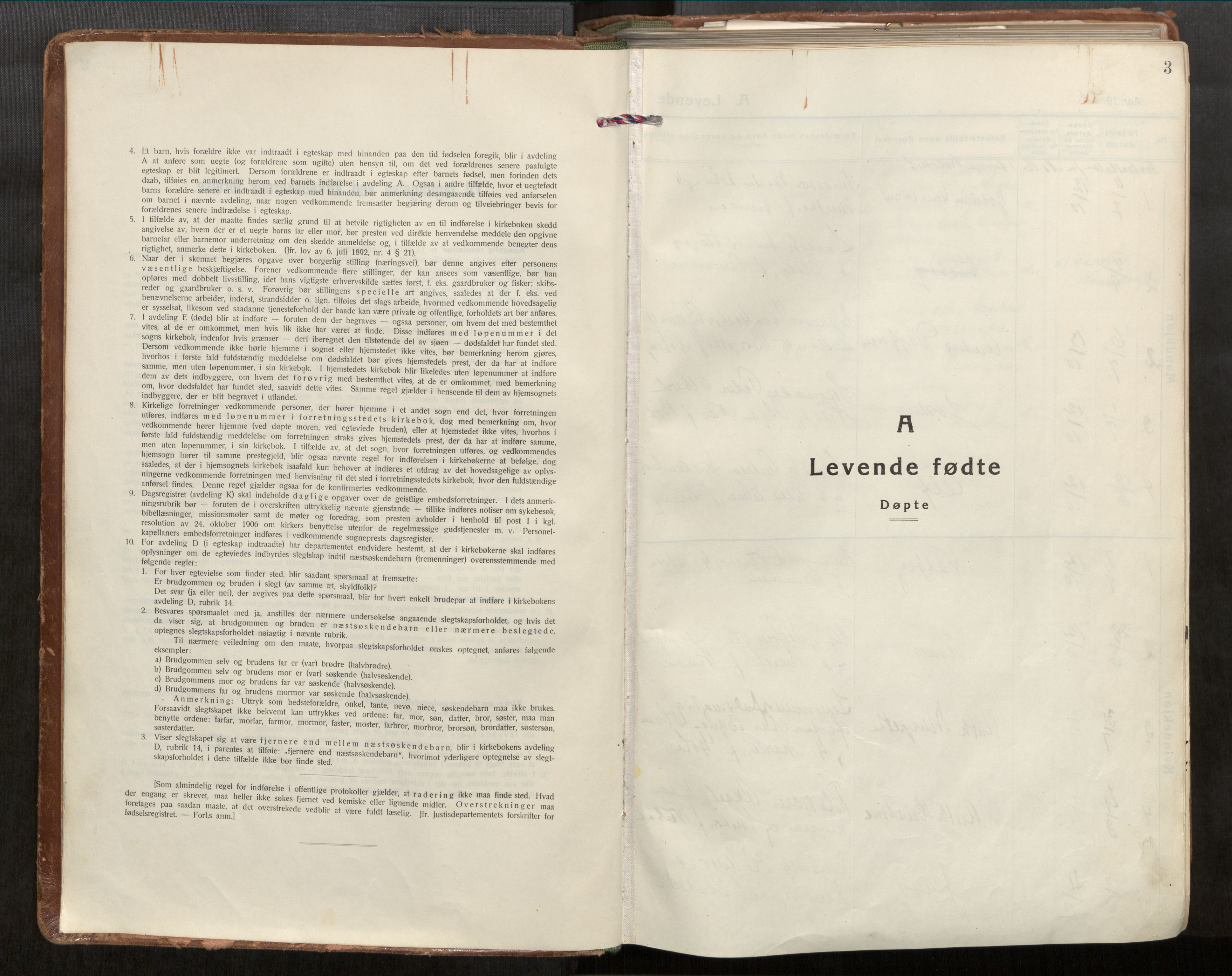 Ministerialprotokoller, klokkerbøker og fødselsregistre - Møre og Romsdal, SAT/A-1454/544/L0587: Ministerialbok nr. 544A11, 1924-1954, s. 3