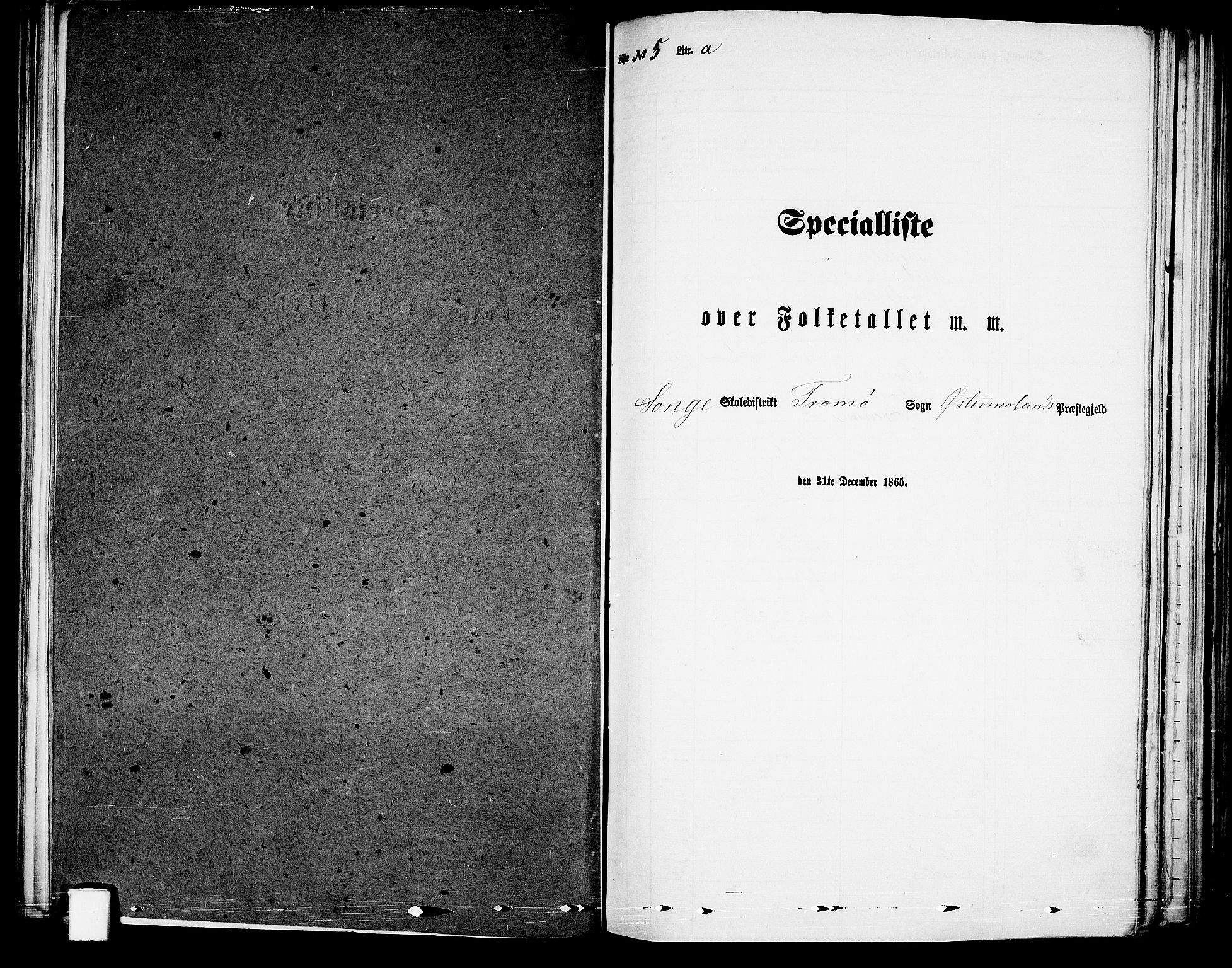 RA, Folketelling 1865 for 0918P Austre Moland prestegjeld, 1865, s. 151