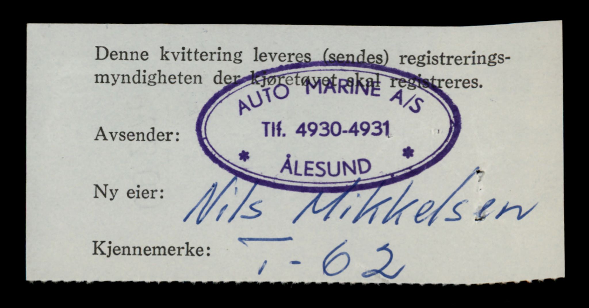 Møre og Romsdal vegkontor - Ålesund trafikkstasjon, AV/SAT-A-4099/F/Fe/L0001: Registreringskort for kjøretøy T 3 - T 127, 1927-1998, s. 1324