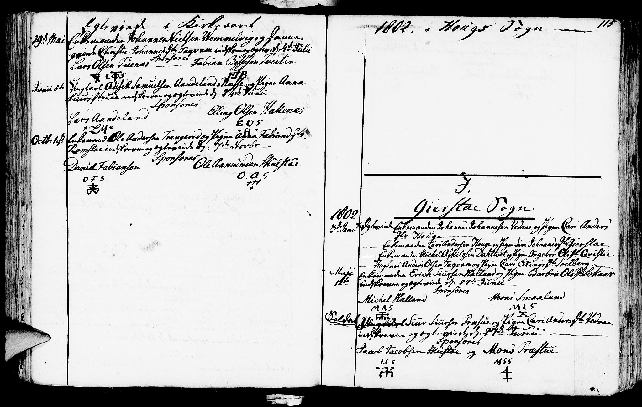 Haus sokneprestembete, SAB/A-75601/H/Haa: Ministerialbok nr. A 11, 1796-1816, s. 115