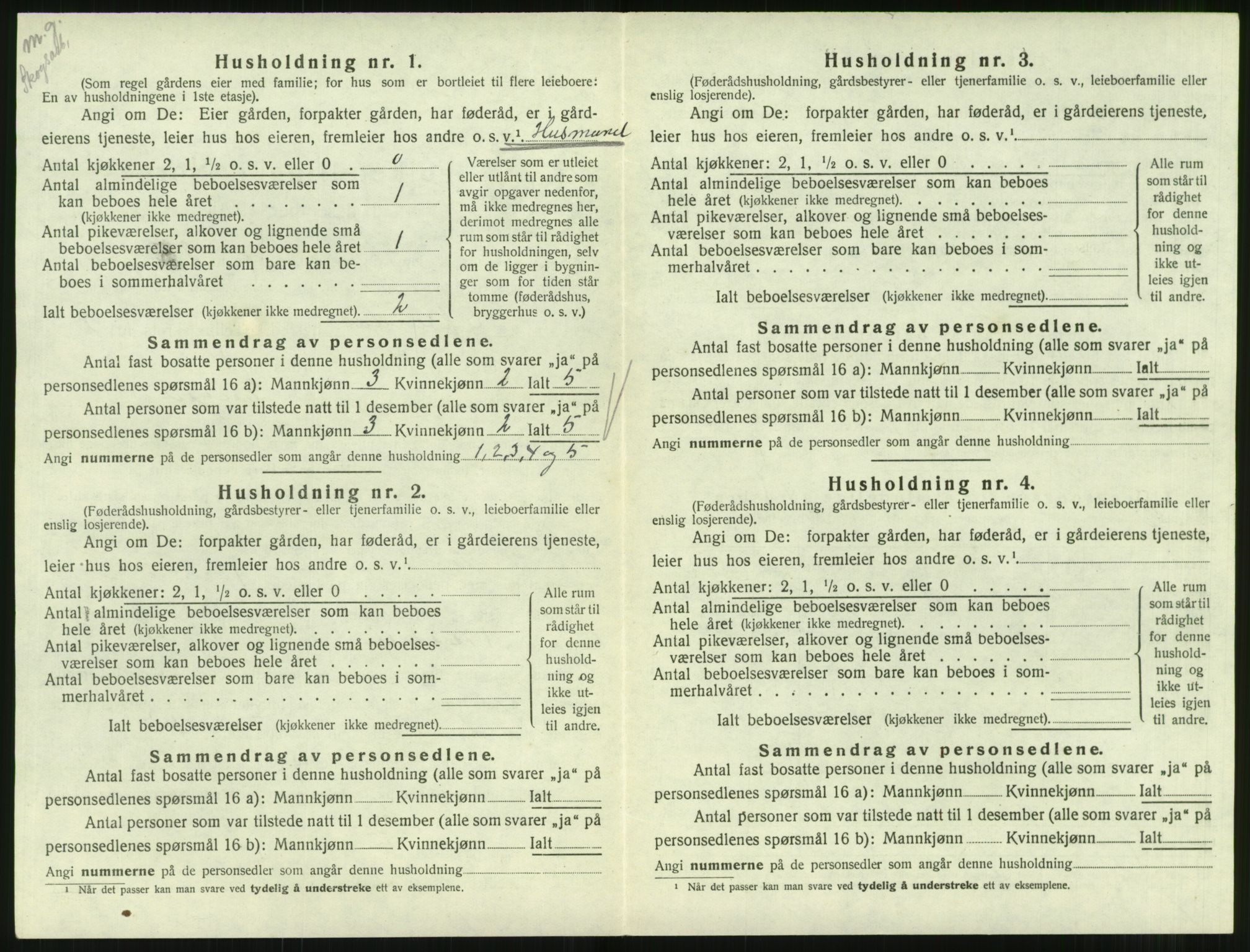 SAT, Folketelling 1920 for 1561 Øksendal herred, 1920, s. 172