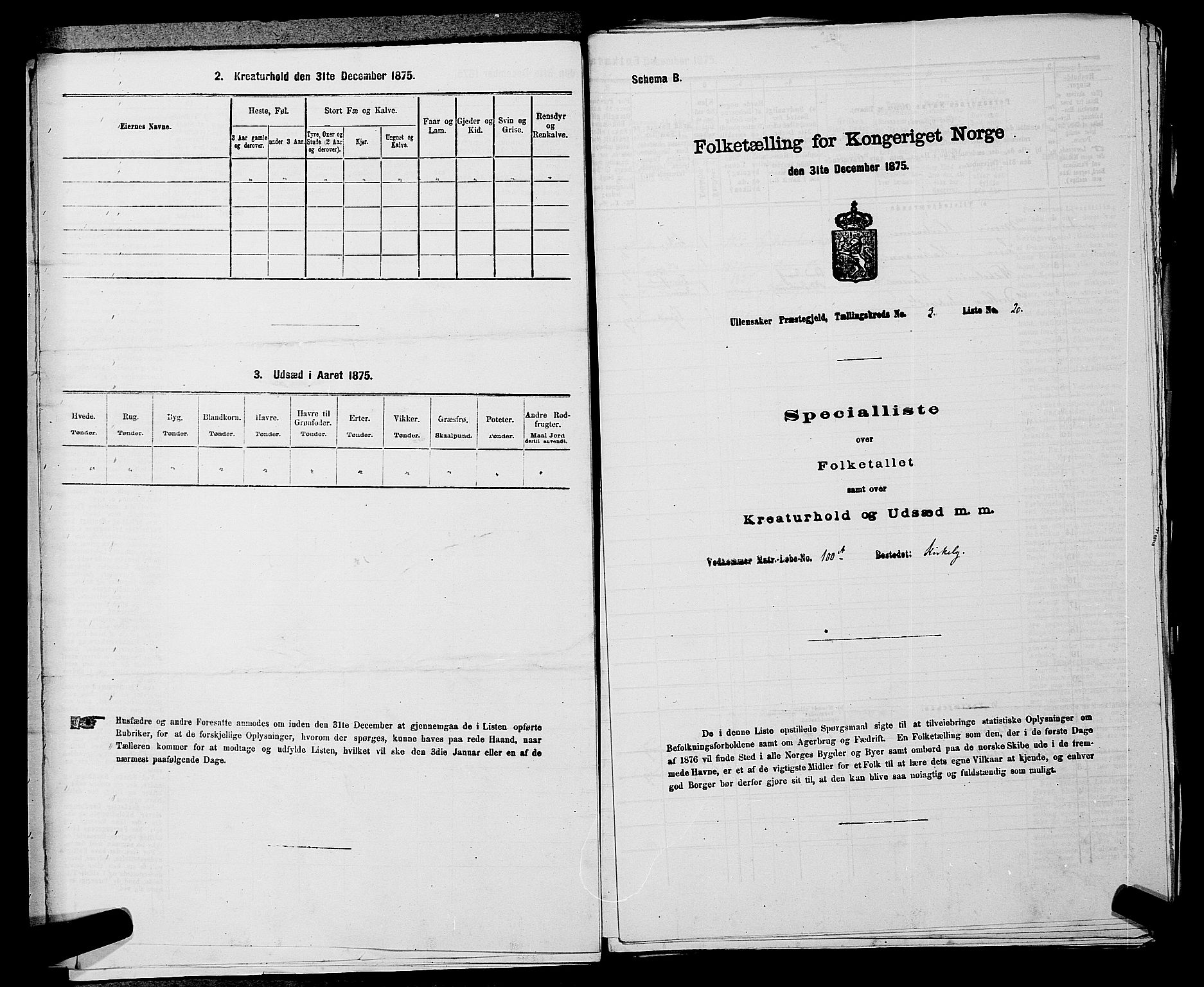 RA, Folketelling 1875 for 0235P Ullensaker prestegjeld, 1875, s. 337