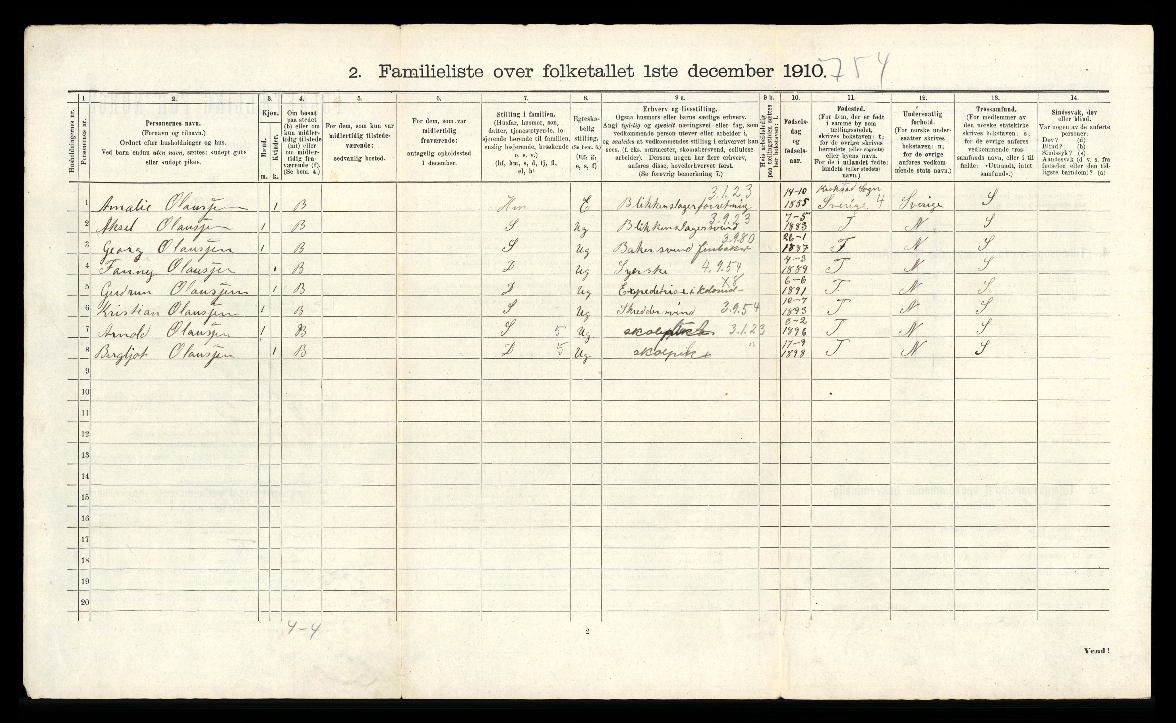 RA, Folketelling 1910 for 0602 Drammen kjøpstad, 1910, s. 12377