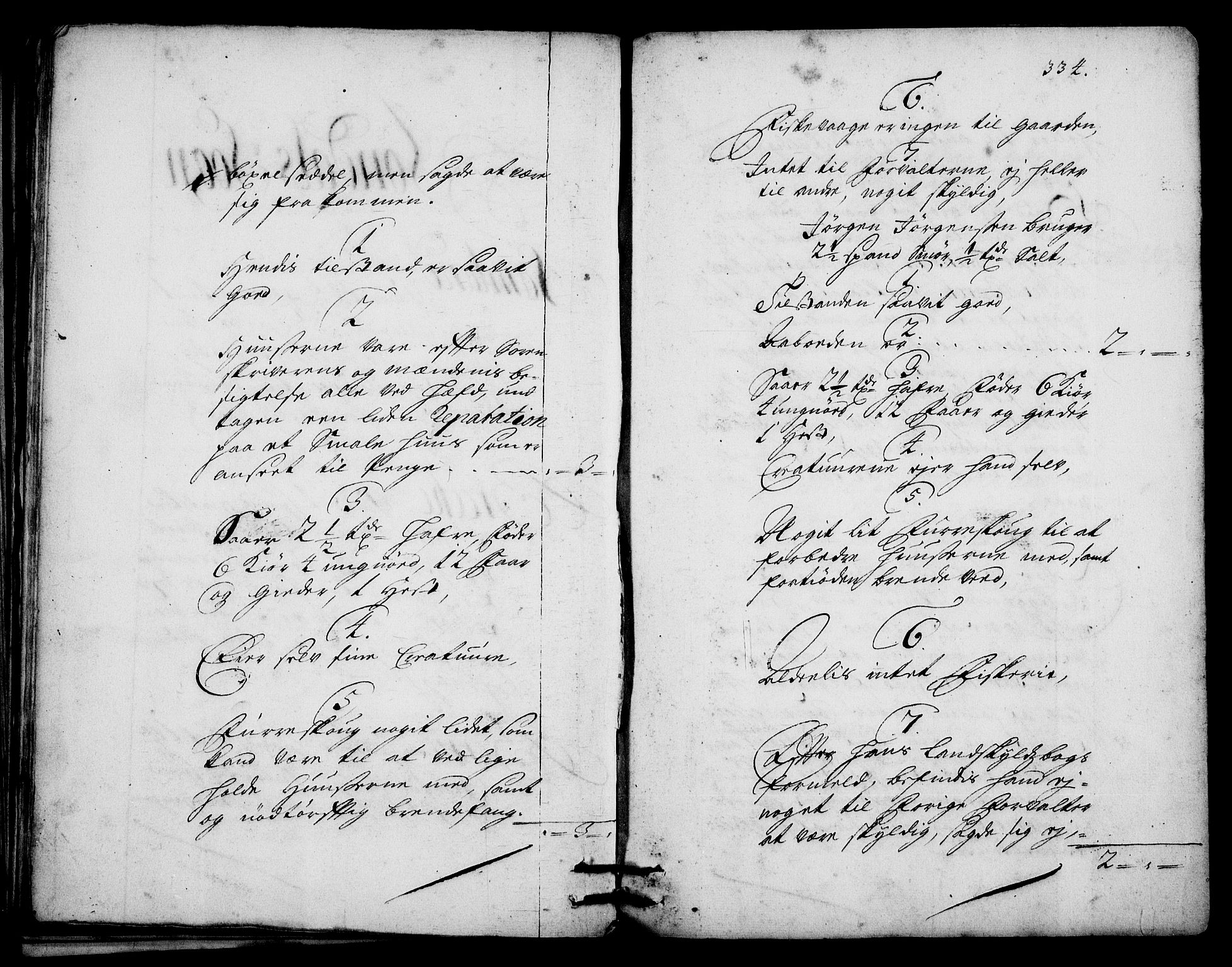 Rentekammeret inntil 1814, Realistisk ordnet avdeling, RA/EA-4070/On/L0003: [Jj 4]: Kommisjonsforretning over Vilhelm Hanssøns forpaktning av Halsnøy klosters gods, 1712-1722, s. 333b-334a
